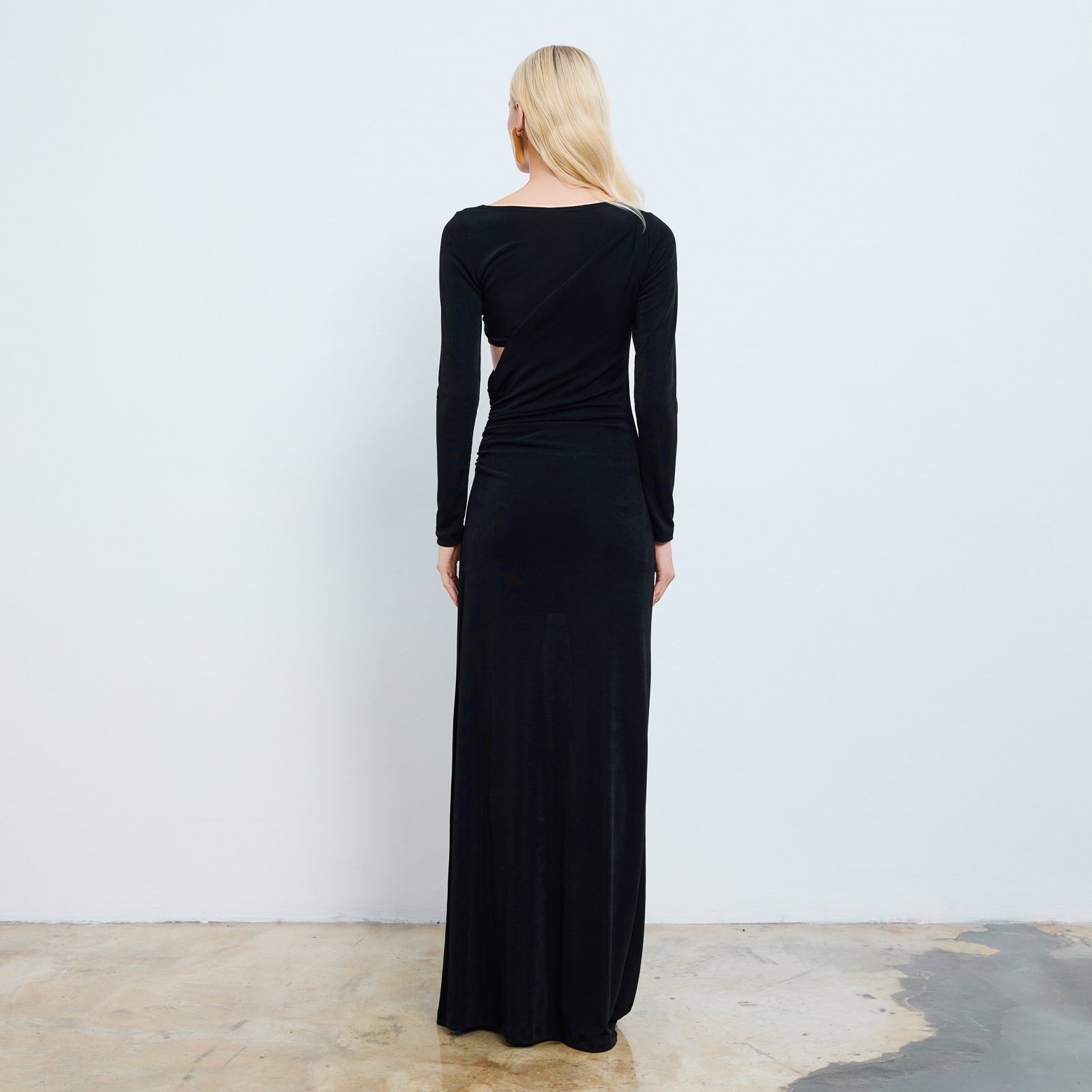 Alva Cut-out Detailed & Ruched Maxi Dress