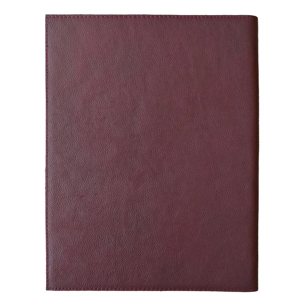 Antika Kilim Detaylı A4 Boyutunda Bordo Renk Deri Organizer