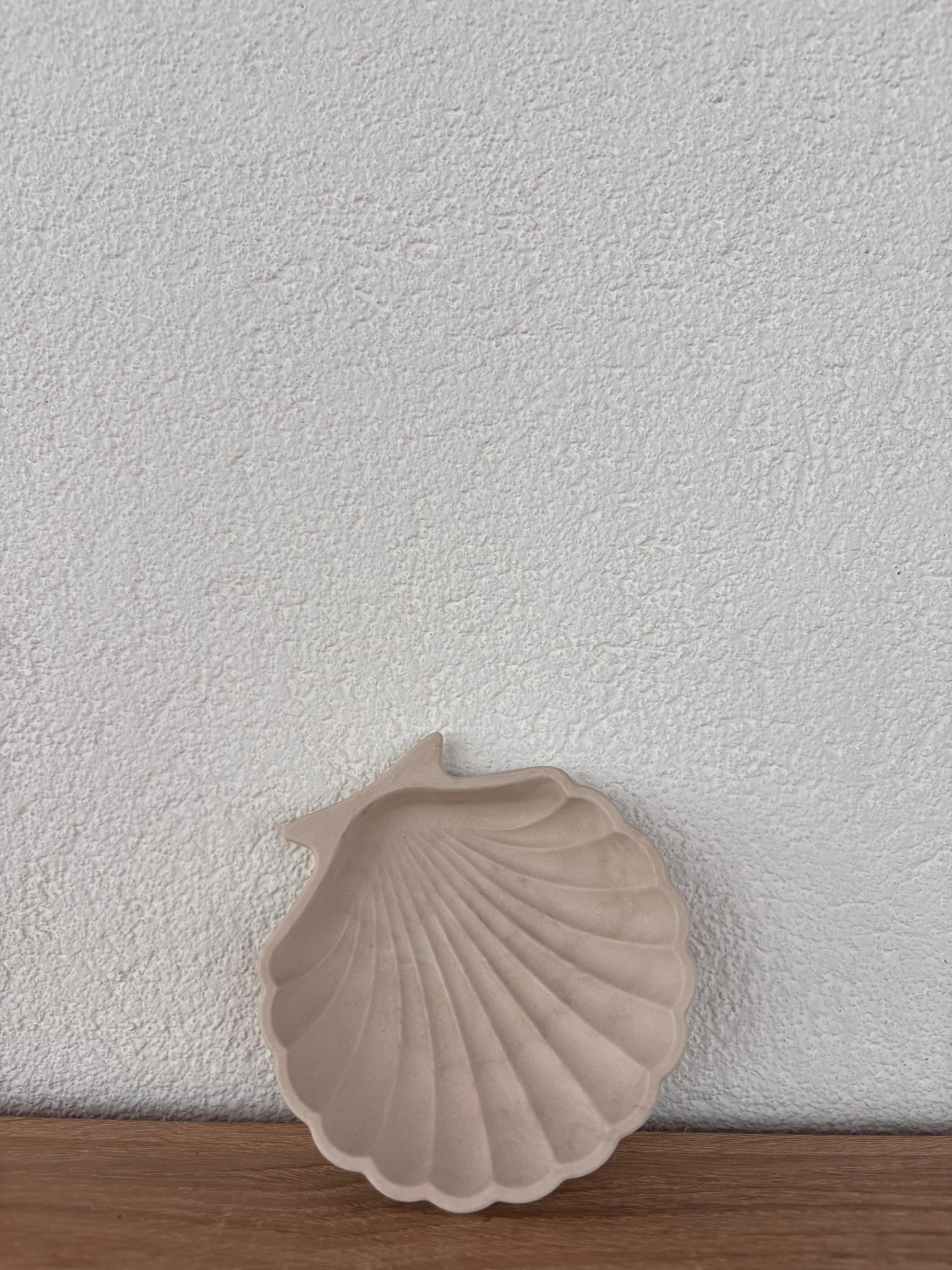 Atölye Mona Jesmonite İstiridye Takı Tablası Taş Rengi