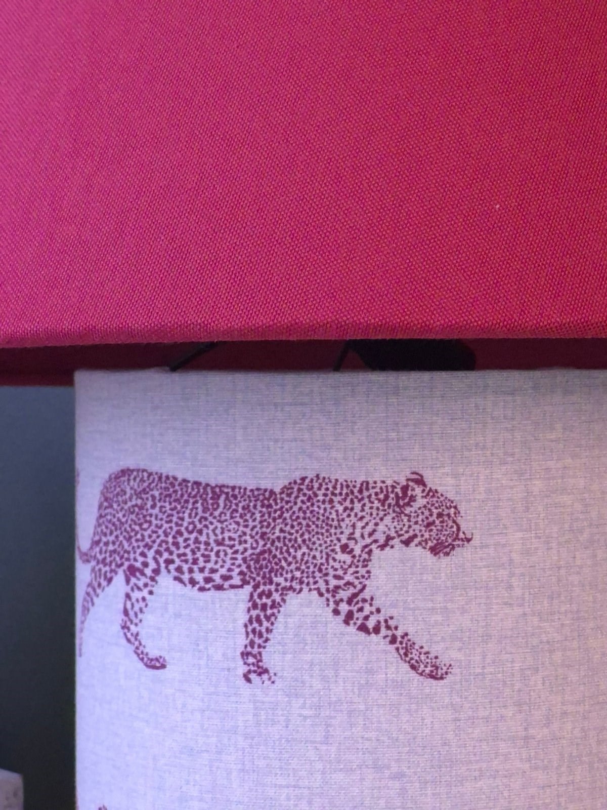Auratwin System - Bordo Leopar Abajur