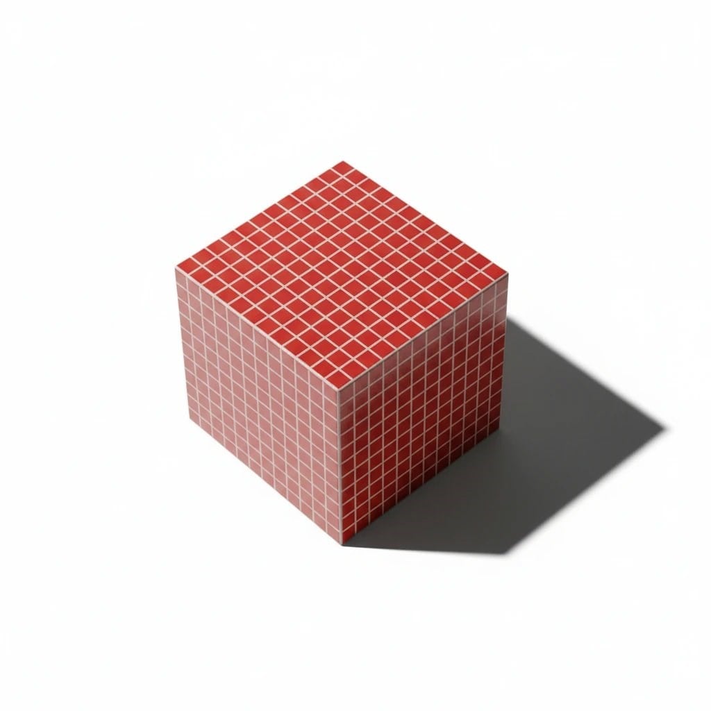 Aurora Cube Mini Kırmızı Mozaik Yan Sehpa