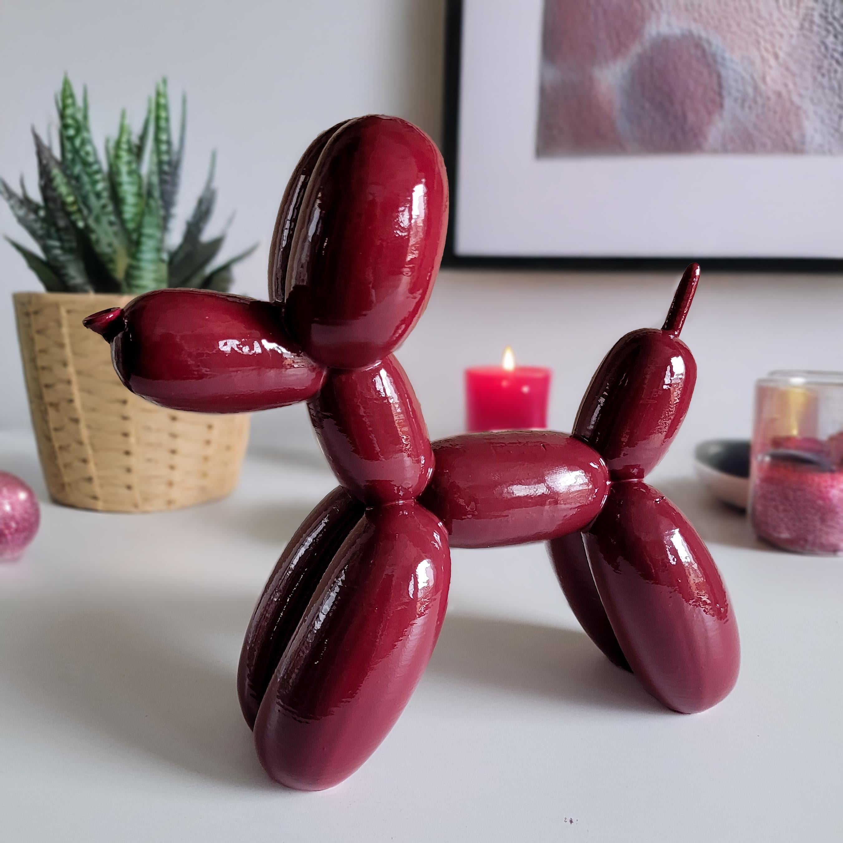 Balon Köpek Figürü | Bordo