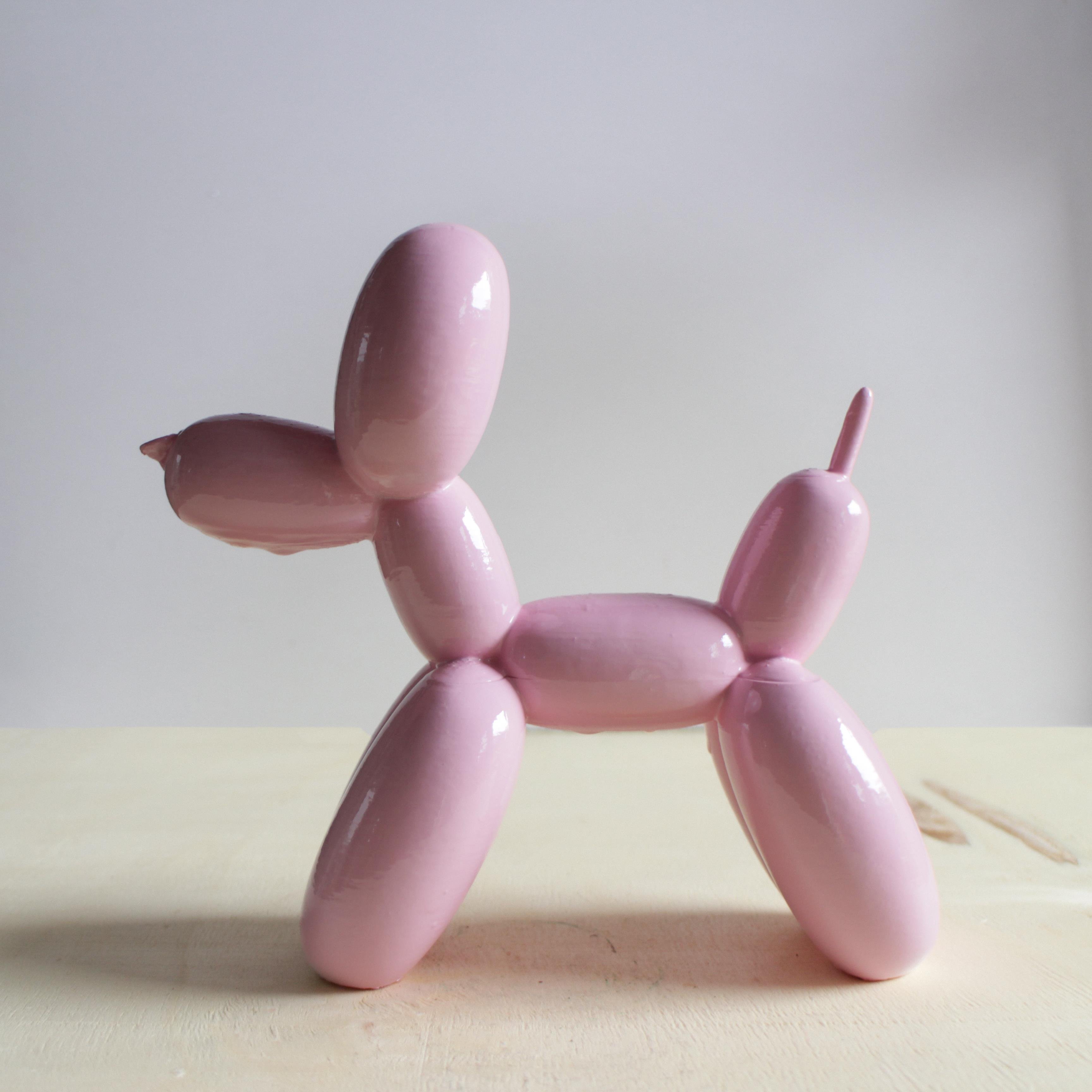 Balon Köpek Figürü | Pastel Pembe