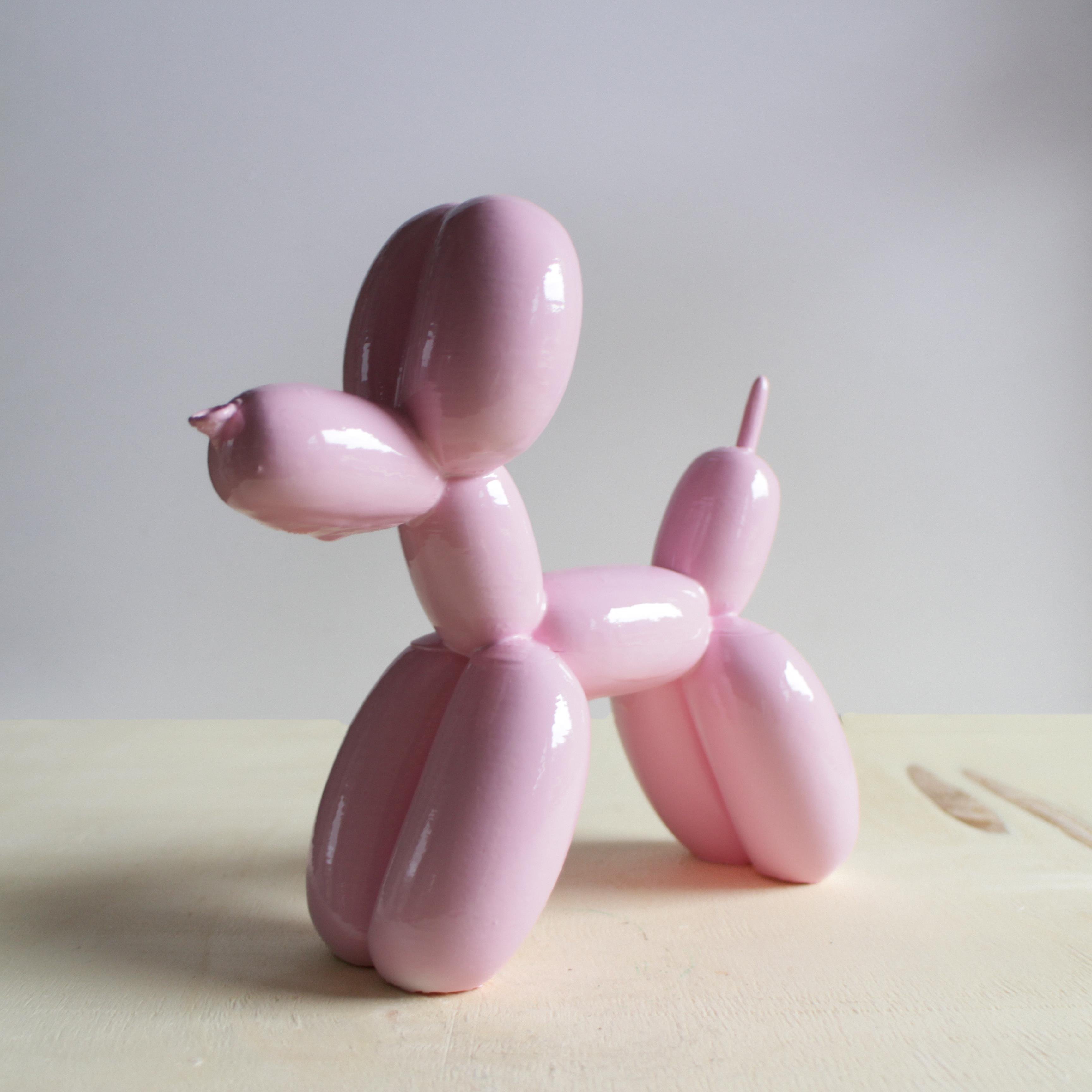 Balon Köpek Figürü | Pastel Pembe