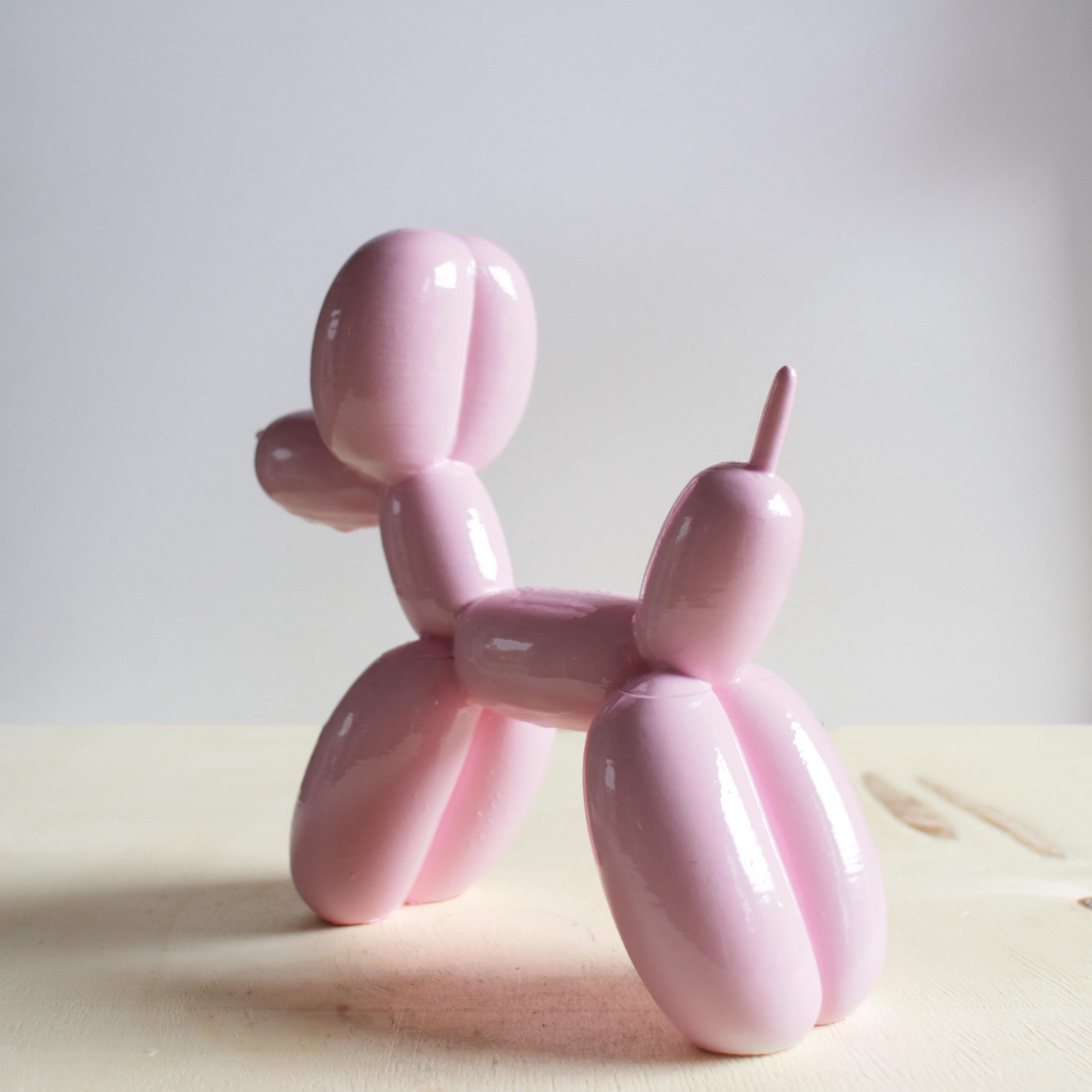 Balon Köpek Figürü | Pastel Pembe