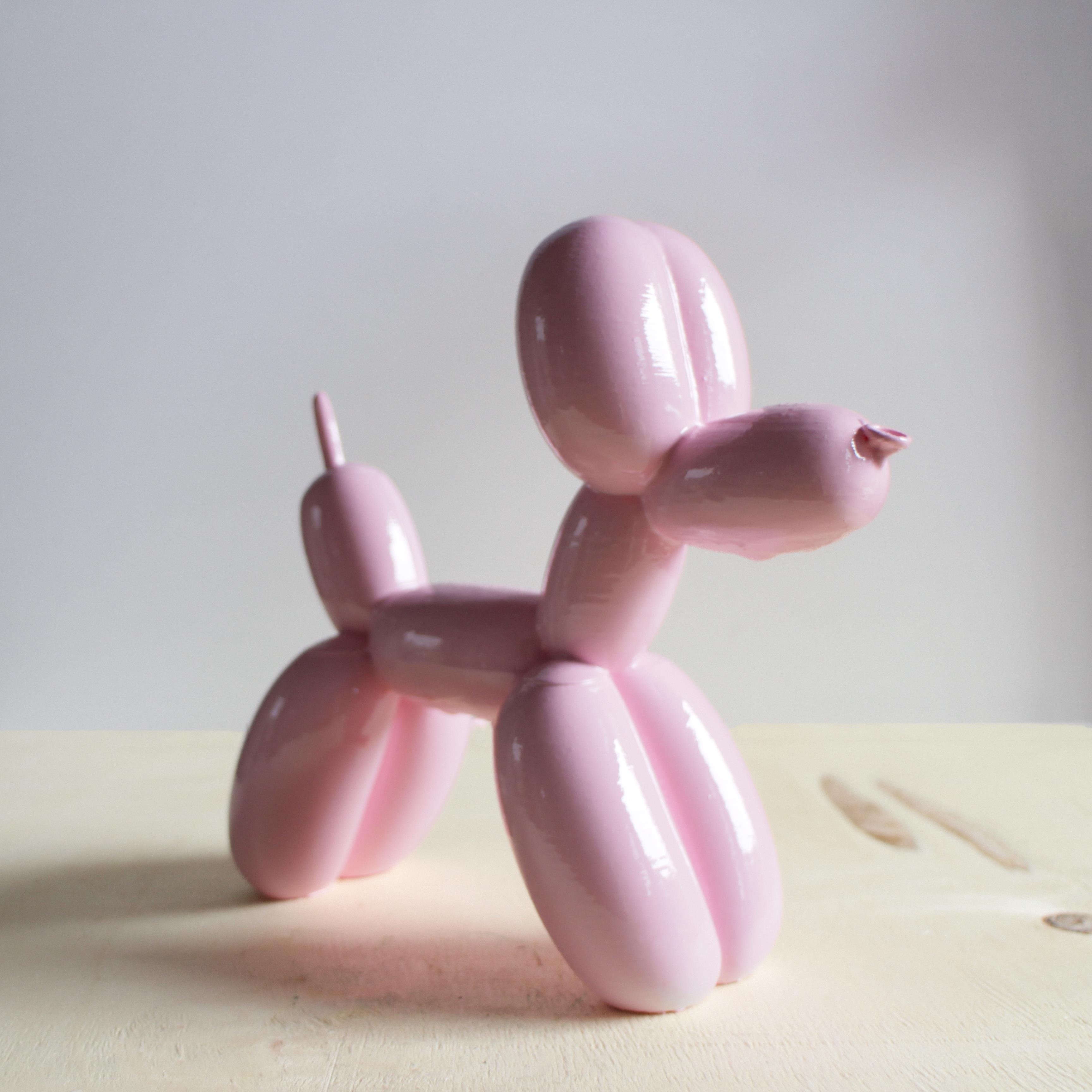 Balon Köpek Figürü | Pastel Pembe