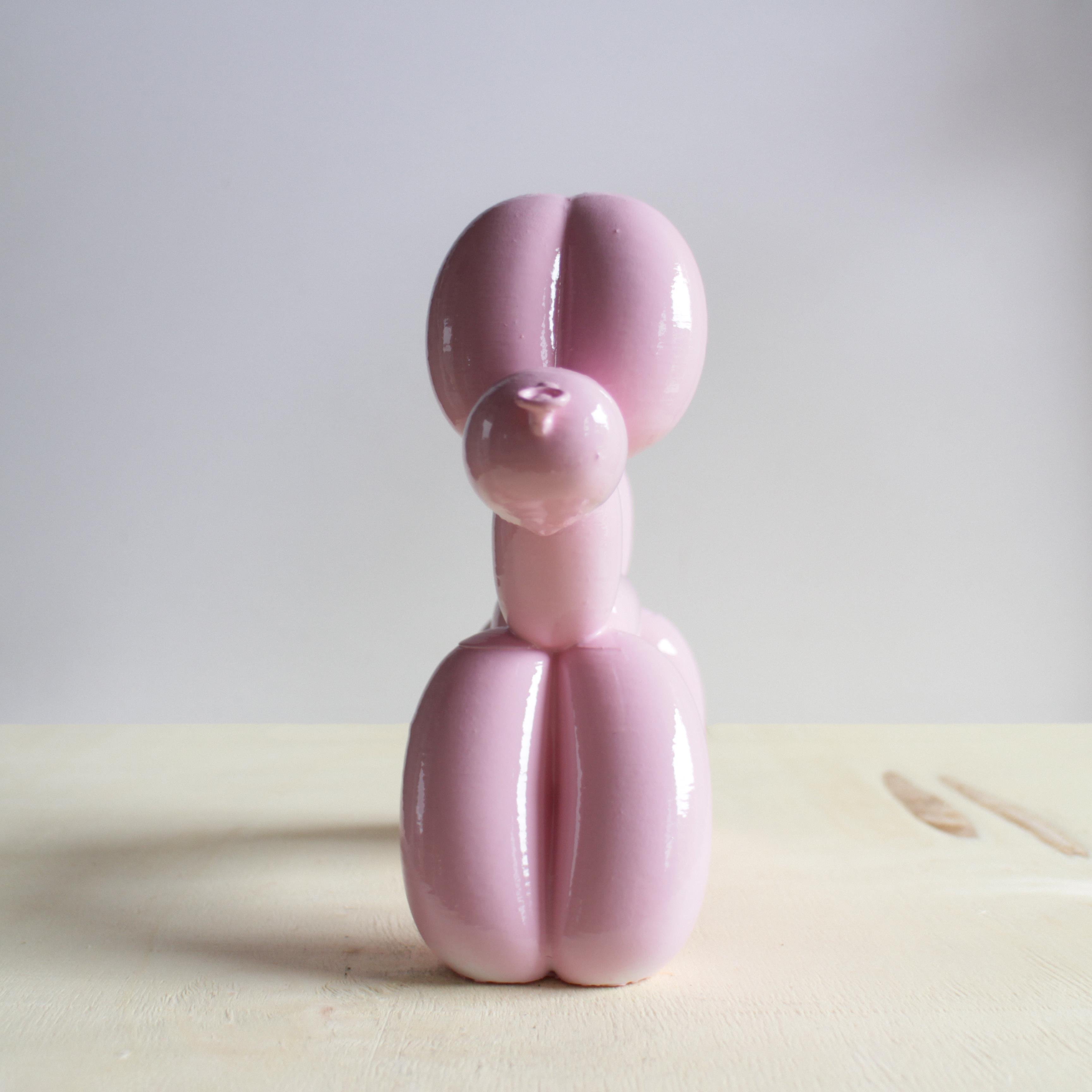 Balon Köpek Figürü | Pastel Pembe