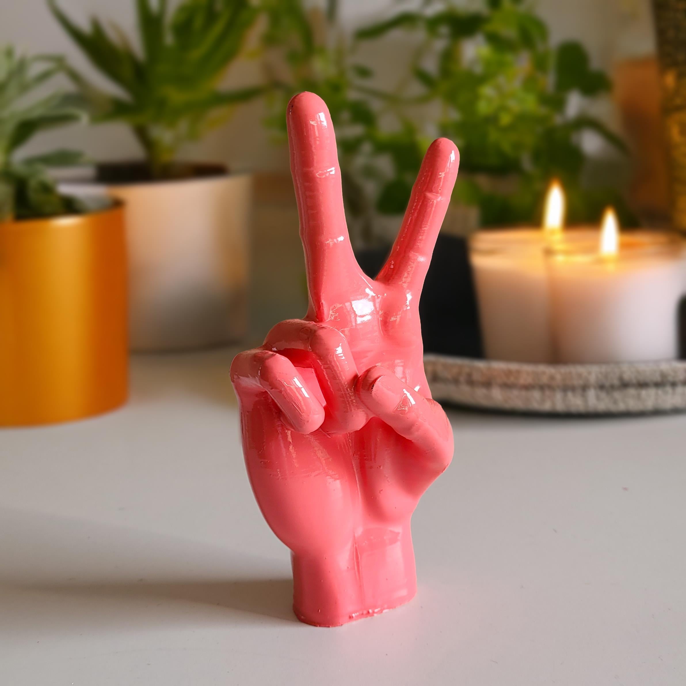 Barış El Figürü | Pembe