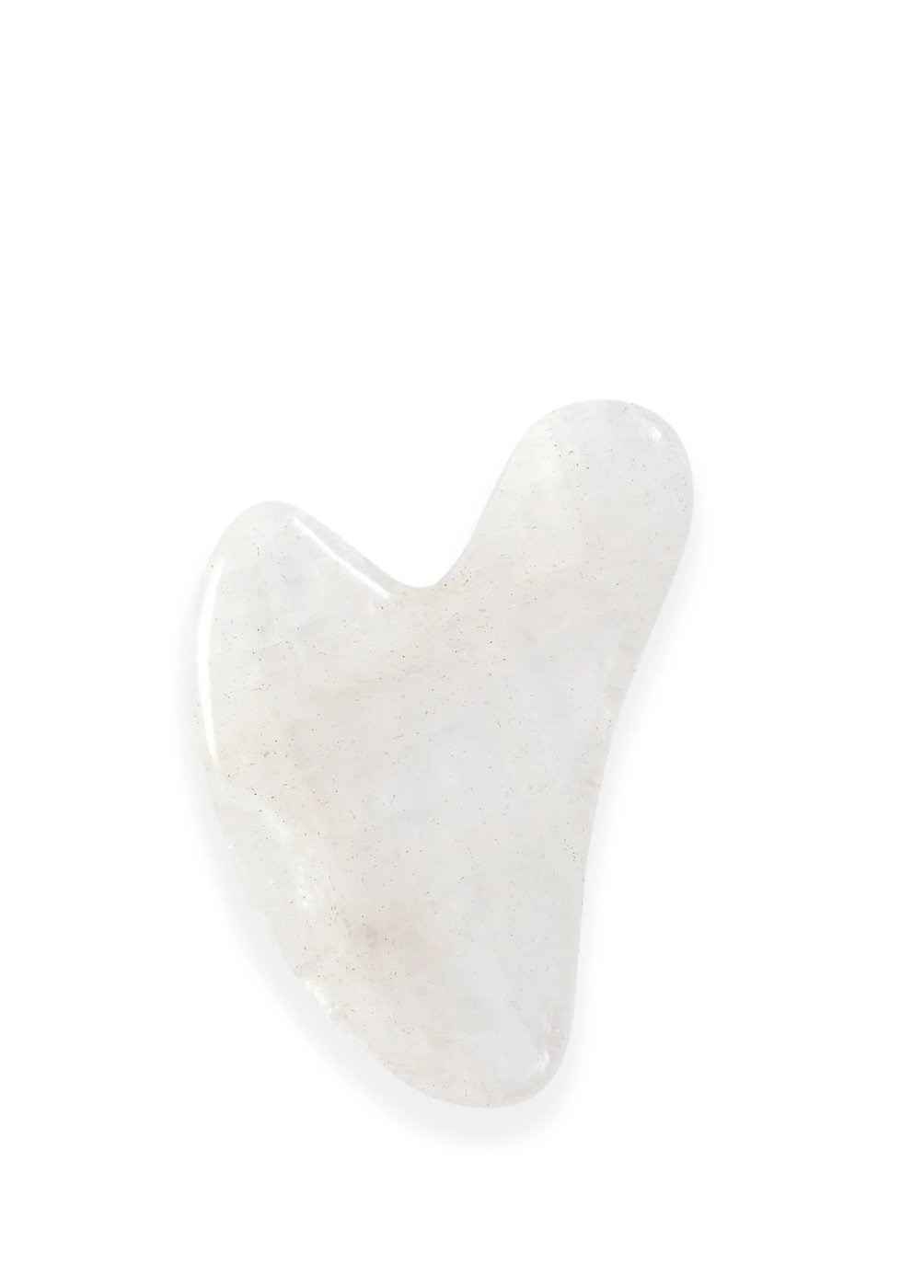 Beyaz Kuvars Gua Sha Yüz Masaj Taşı