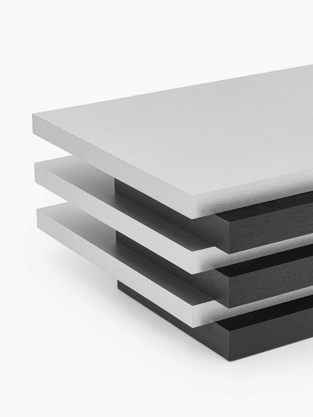 Blok Katmanlı Modern Orta Sehpa 120 cm