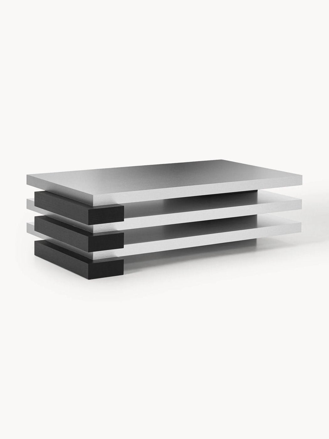 Blok Katmanlı Modern Orta Sehpa 120 cm