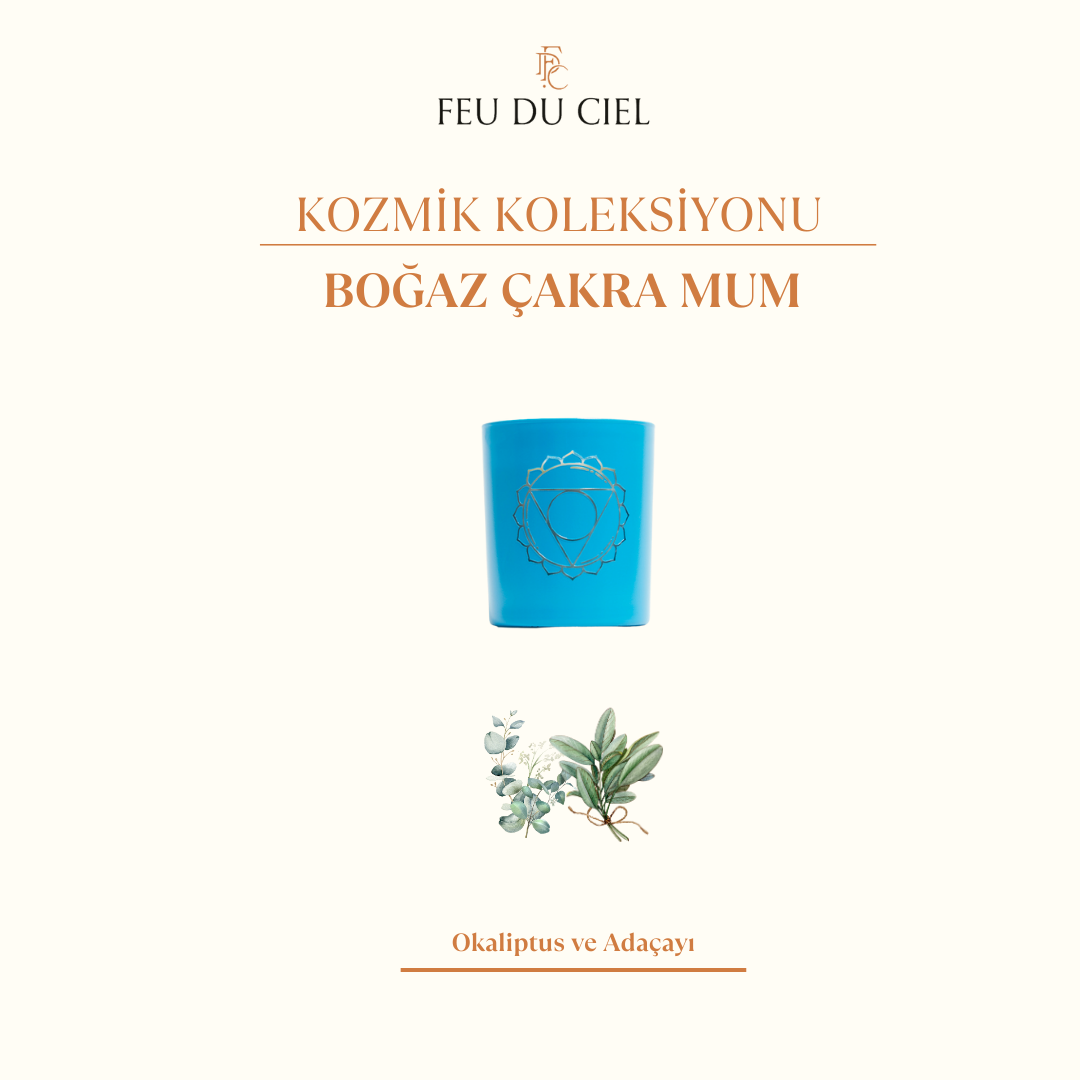 Boğaz Çakra Mum 130 gr