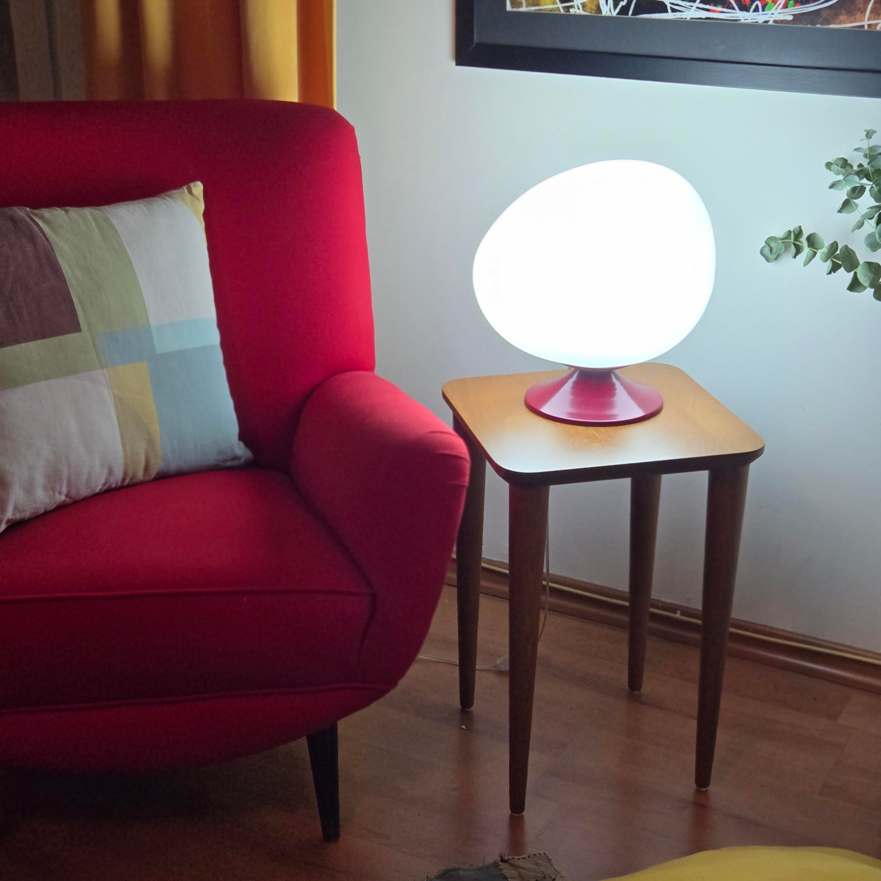 Bordo Egg Masa Aydınlatması  