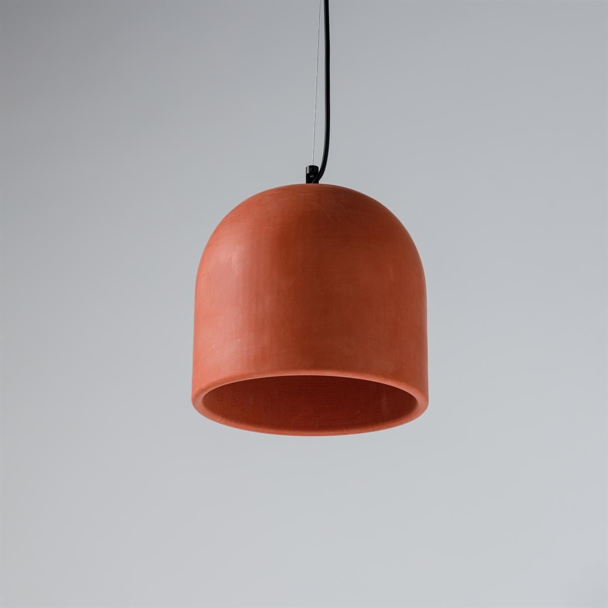 Büyük Terracotta Beton Tavan Aydınlatma
