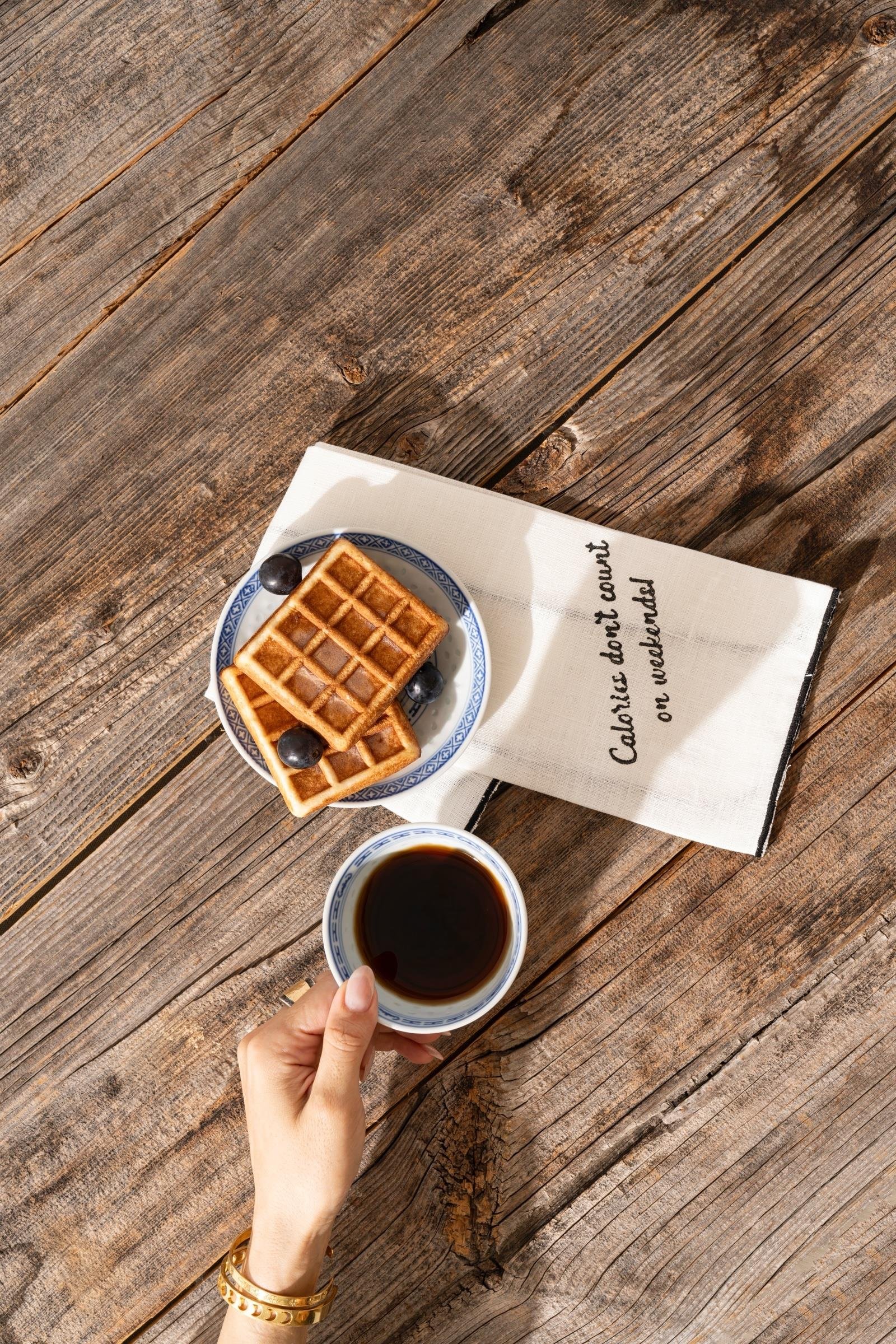 Calories don't count on weekends! Slogan Peçete