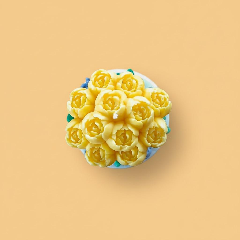 Candle – Botanical Series | Amber Kokulu Çiçek Buketi Mum