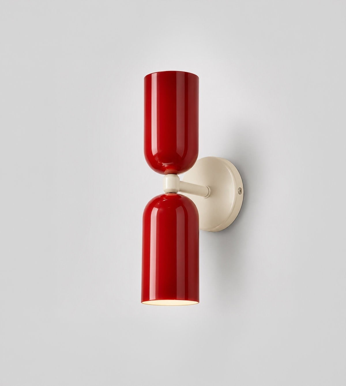 Capsule Duvar Aydınlatması Kırmızı-Krem 