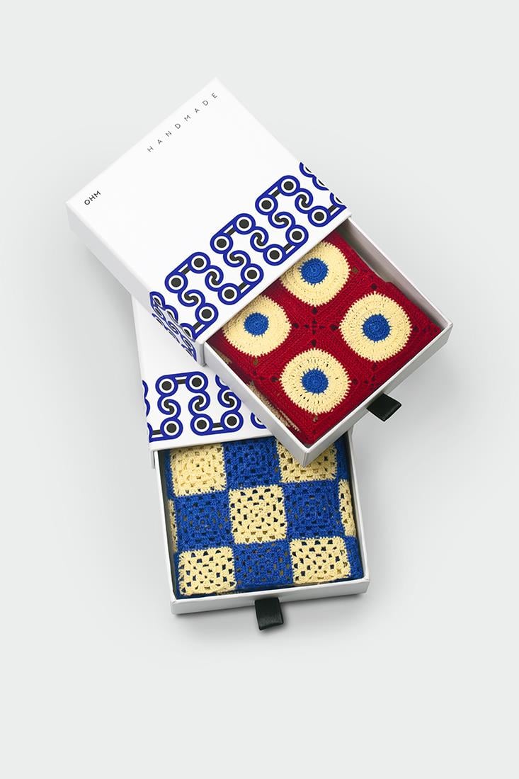 Checkered El İşi Dantel Örtü