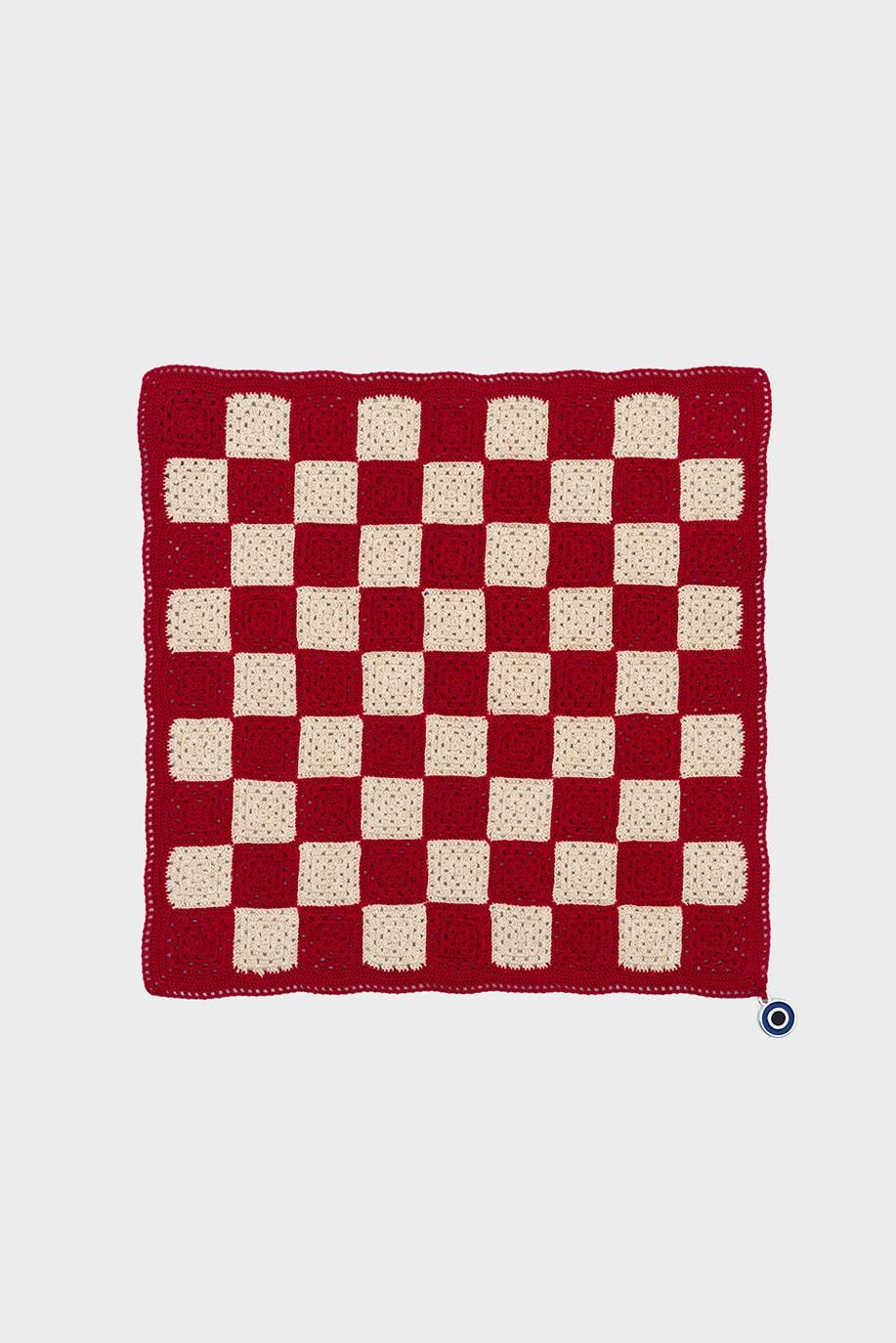 Checkered El İşi Dantel Örtü