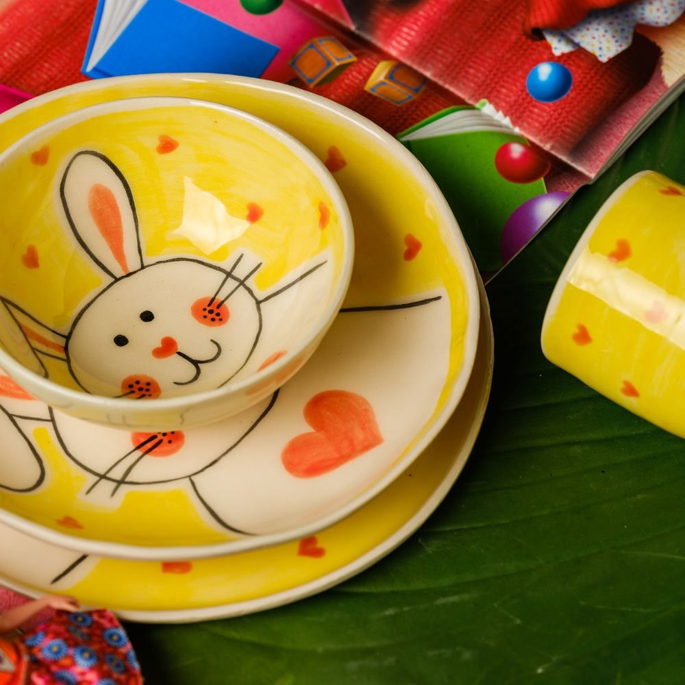 Çocuk Yemek Seti Rabbit