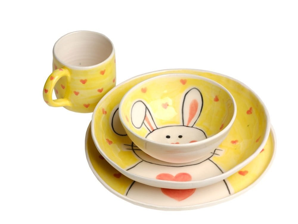 Çocuk Yemek Seti Rabbit