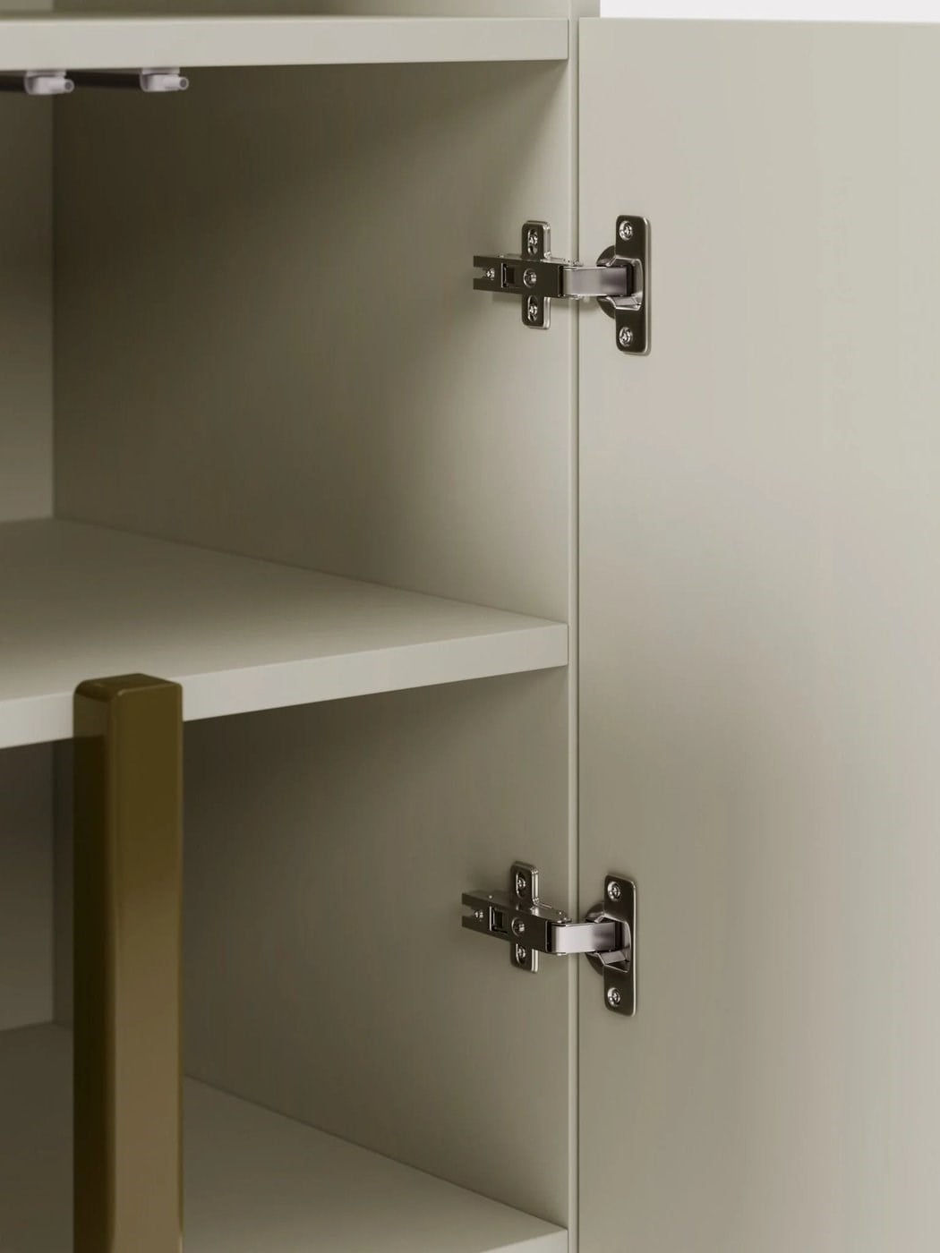 Dado Büyük Ahşap Highboard, Modern Geometrik Tasarım ve Orijinal Ayaklar