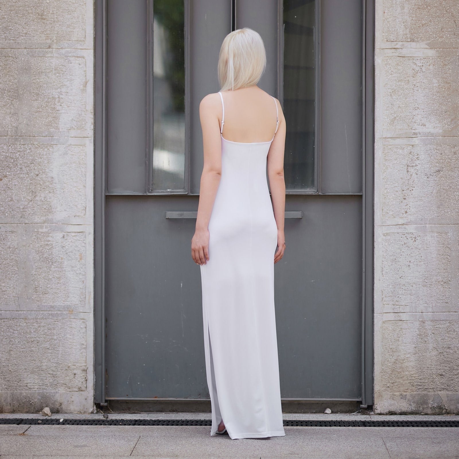 Dagny Cut-Out Detailed Maxi Dress in White