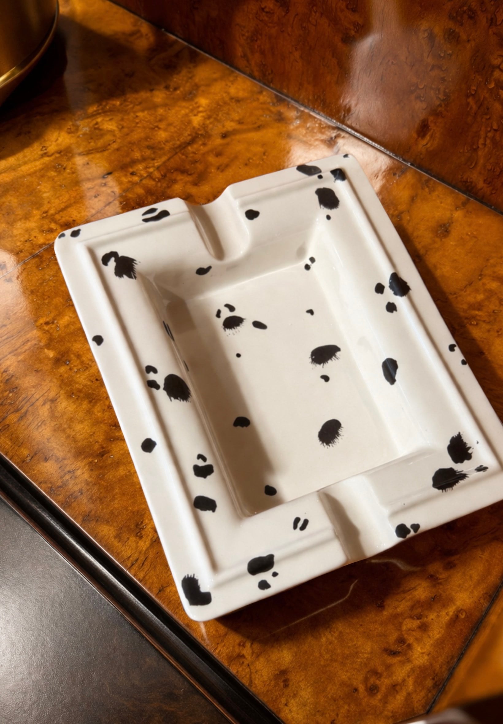 Dalmation Noir Ashtray