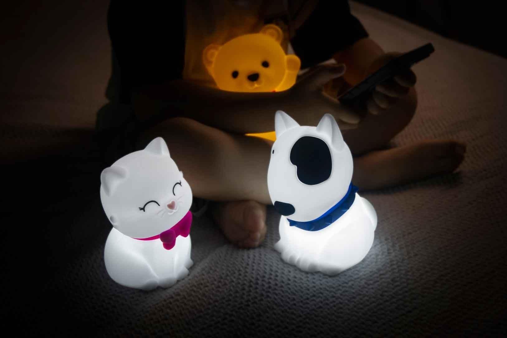 Dhink Silikon Gece Lambası Köpek Bob Beyaz
