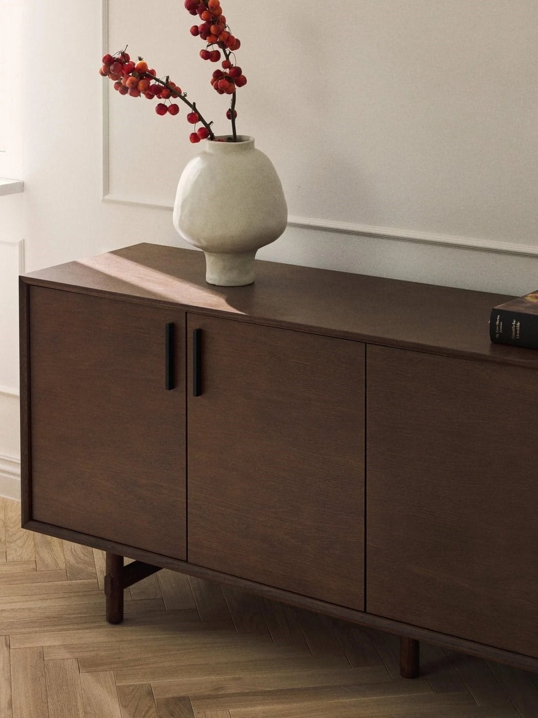 Diana Meşe Ağacı Dressoir 180 cm Modern İskandinav Tasarım