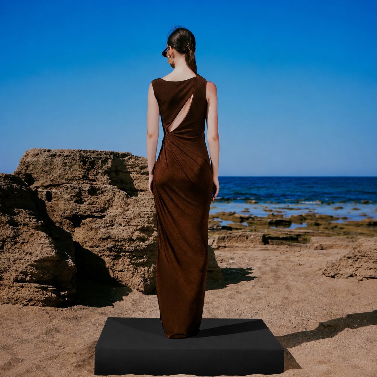 Dra Draped Maxi Dress