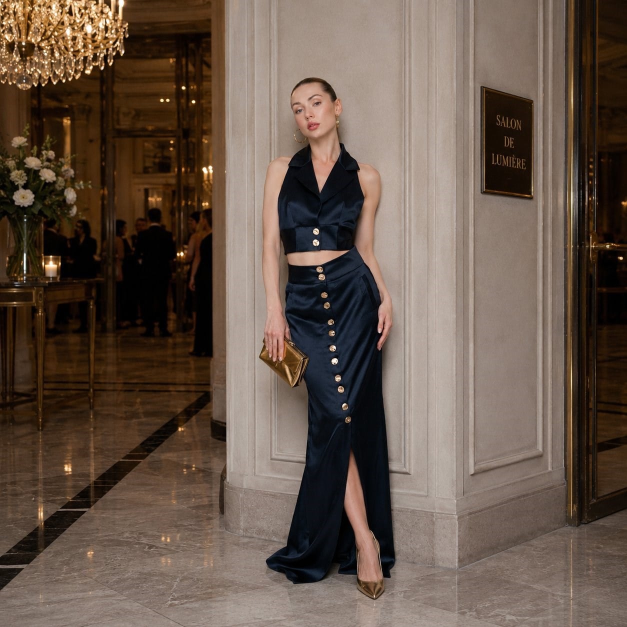Eirlys Satin Suit