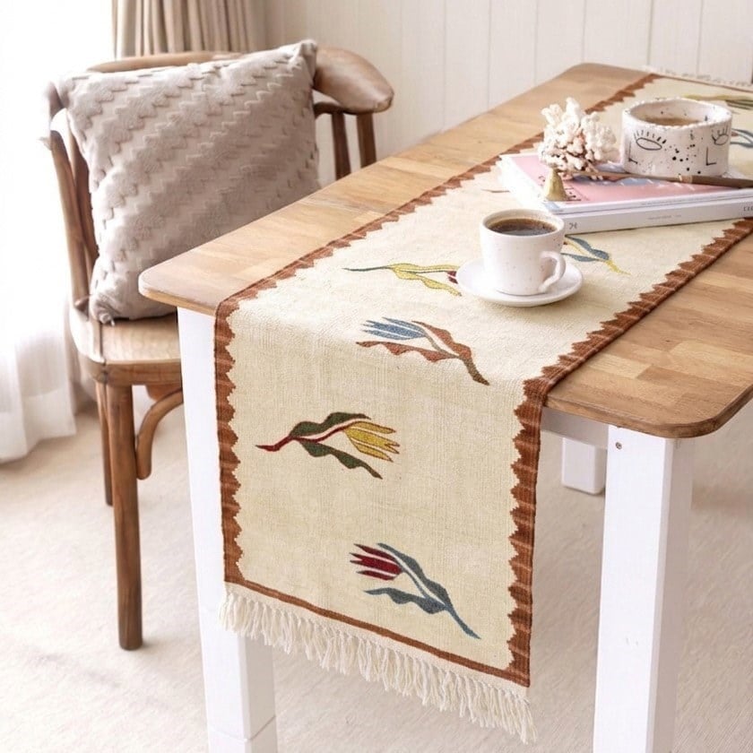 El Dokuma Uşak Kilim Runner 40x150 cm