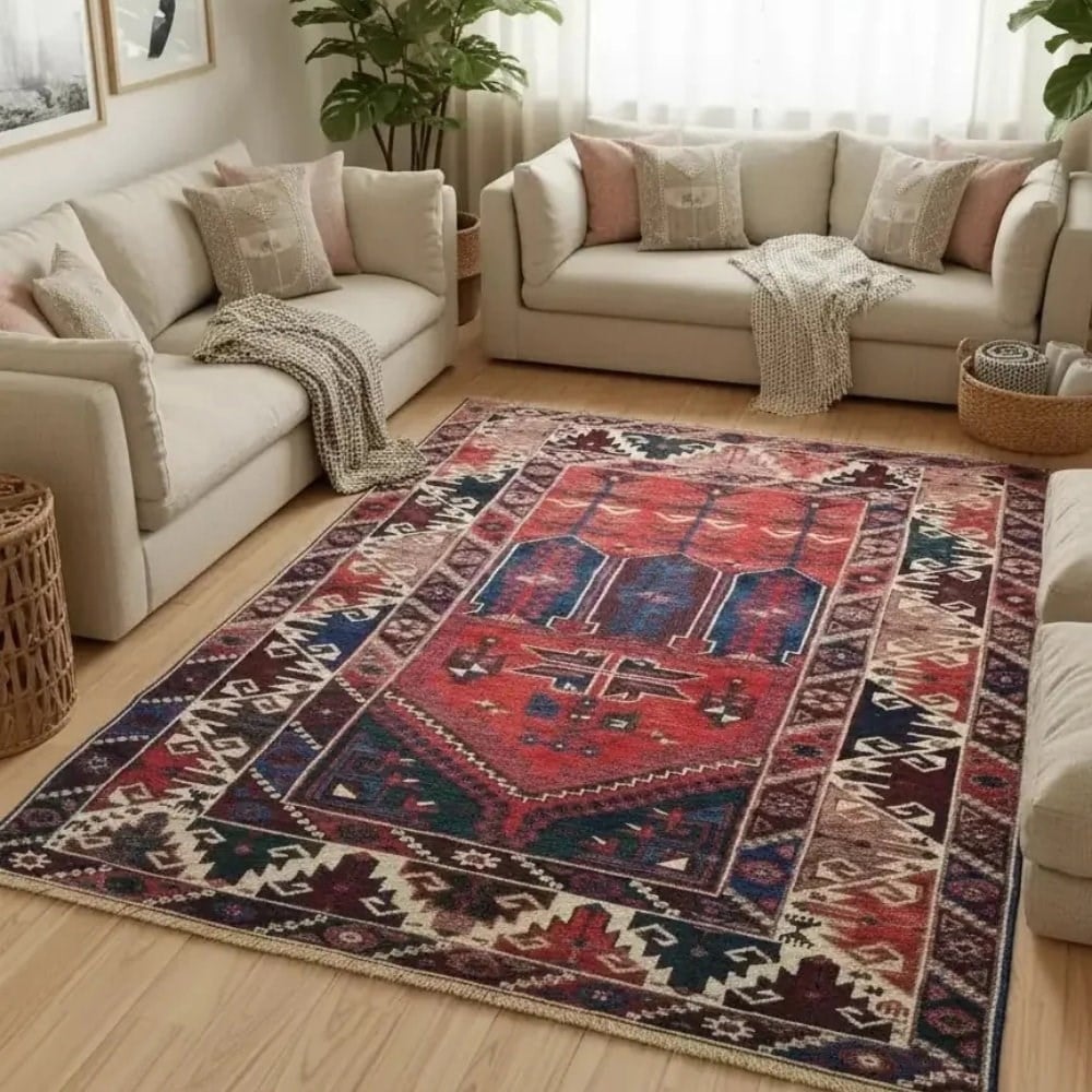 El Dokuma Vintage Döşemealtı Halısı 120x180 cm
