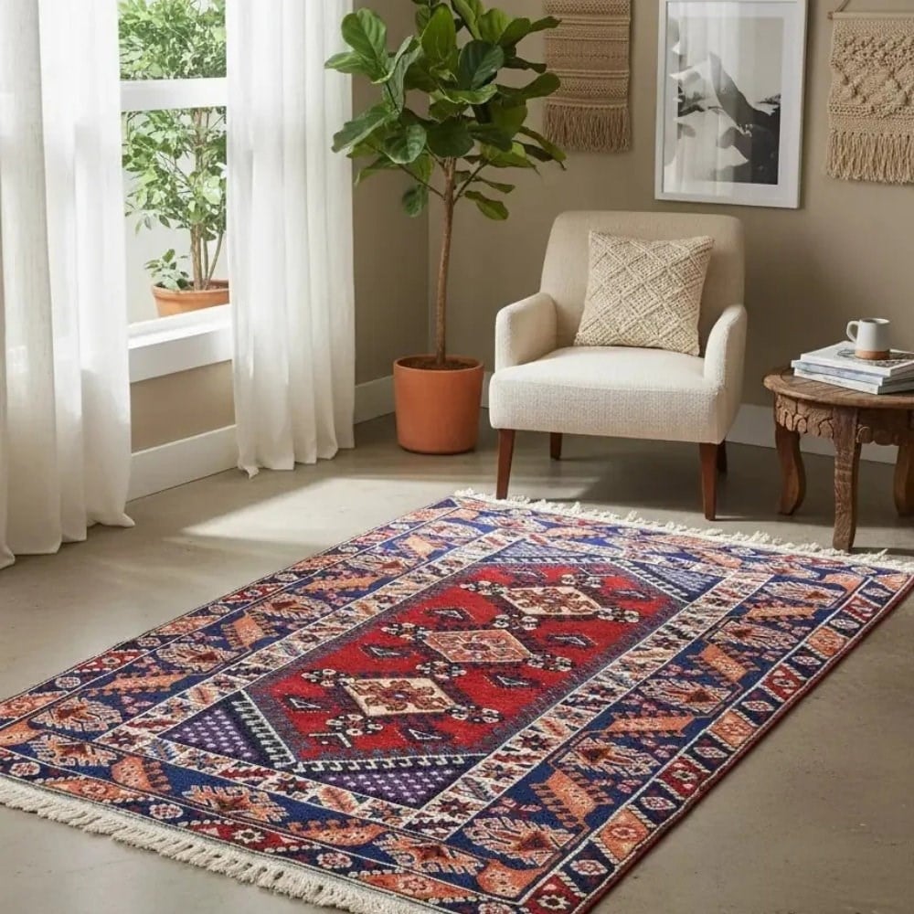El Dokuma Vintage Döşemealtı Halısı 120x190 cm