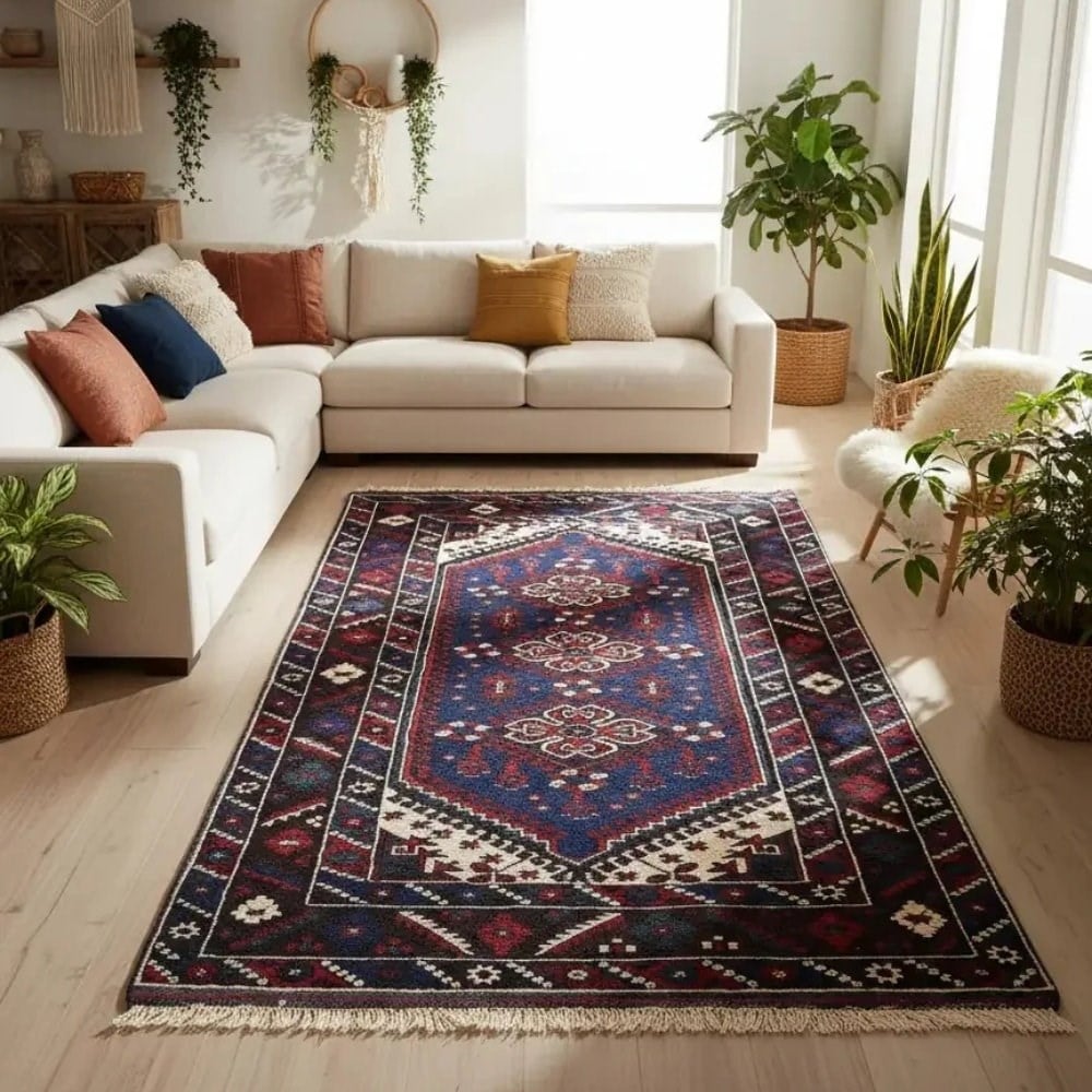 El Dokuma Vintage Döşemealtı Halısı 125x205 cm