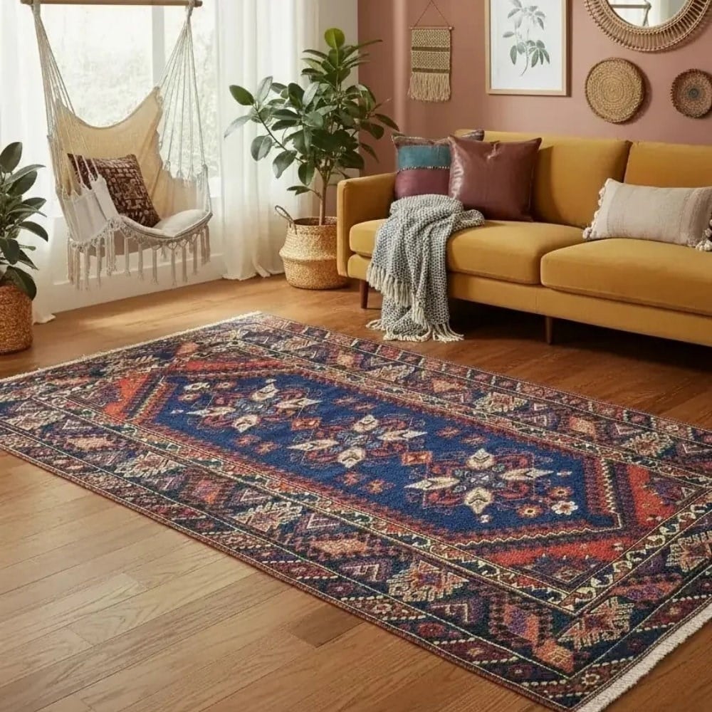 El Dokuma Vintage Döşemealtı Halısı 130x205 cm
