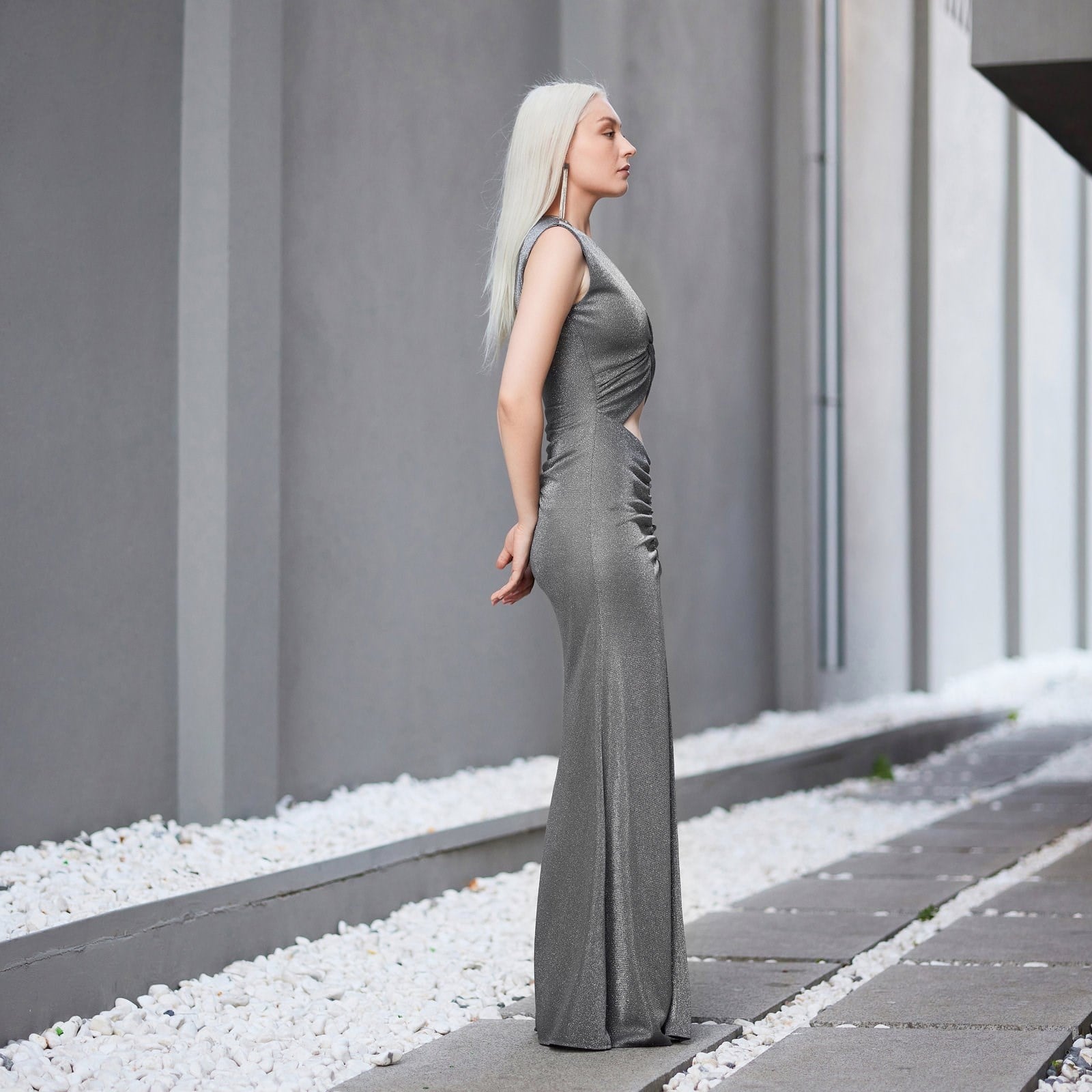 Elin Ruched Maxi Dress