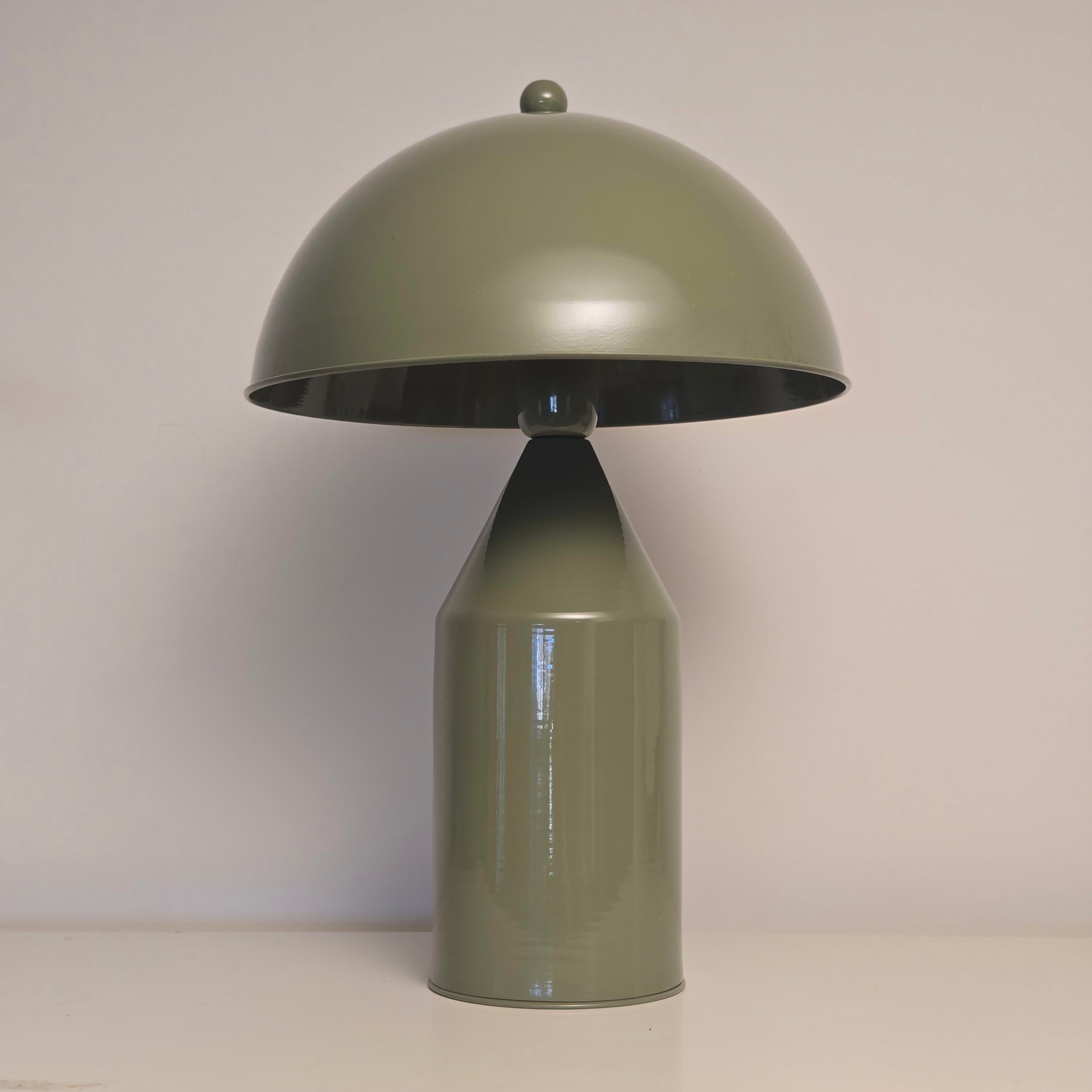 Emerald Mushroom Dekoratif Masa Lambası