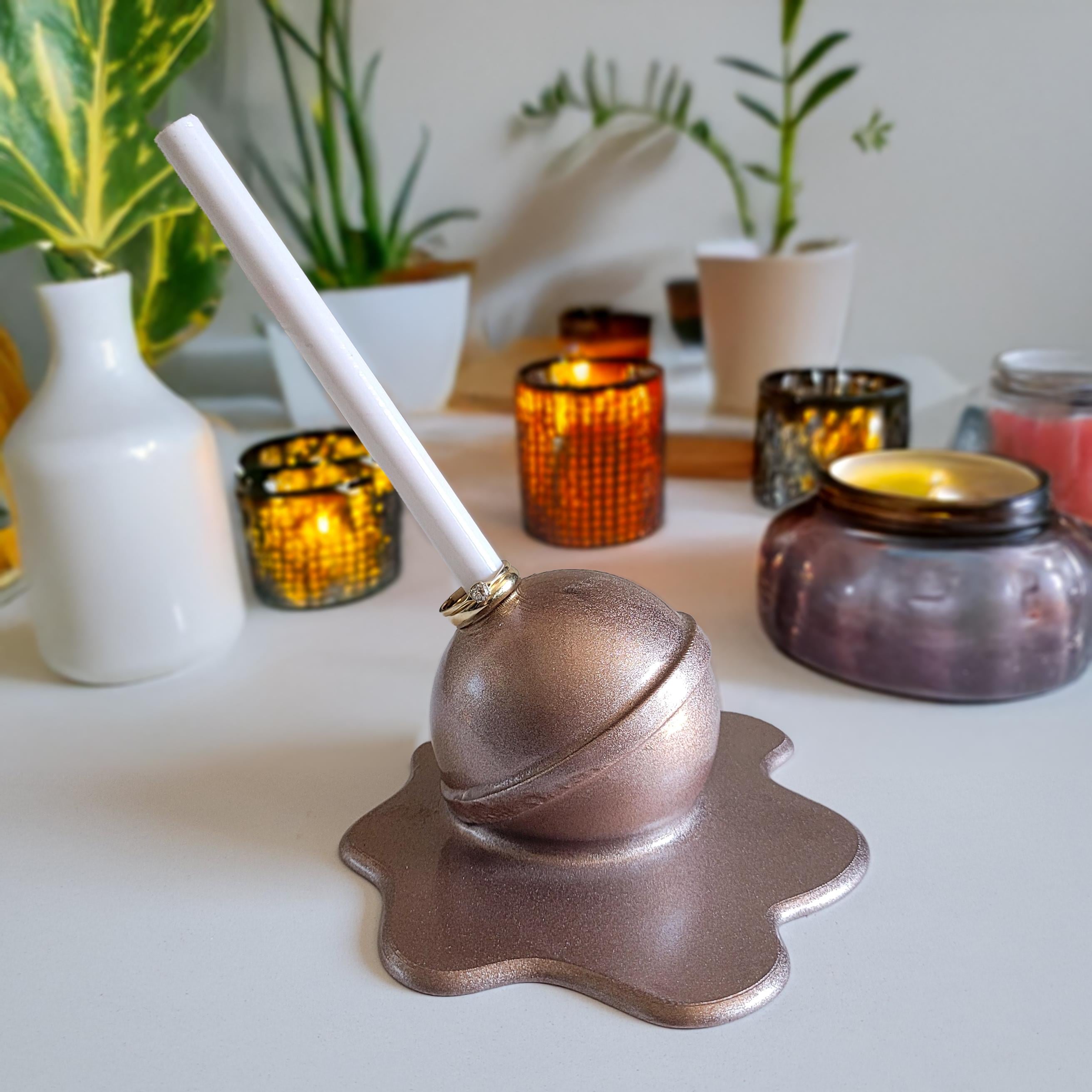 Erimiş Lolipop Yüzük Tutacağı | Rose Gold