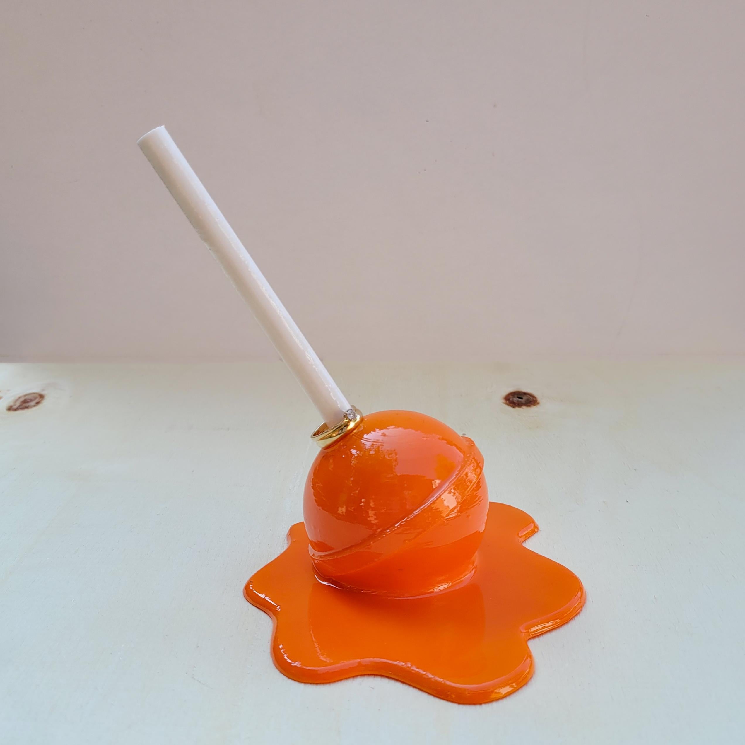Erimiş Lolipop Yüzük Tutacağı | Turuncu