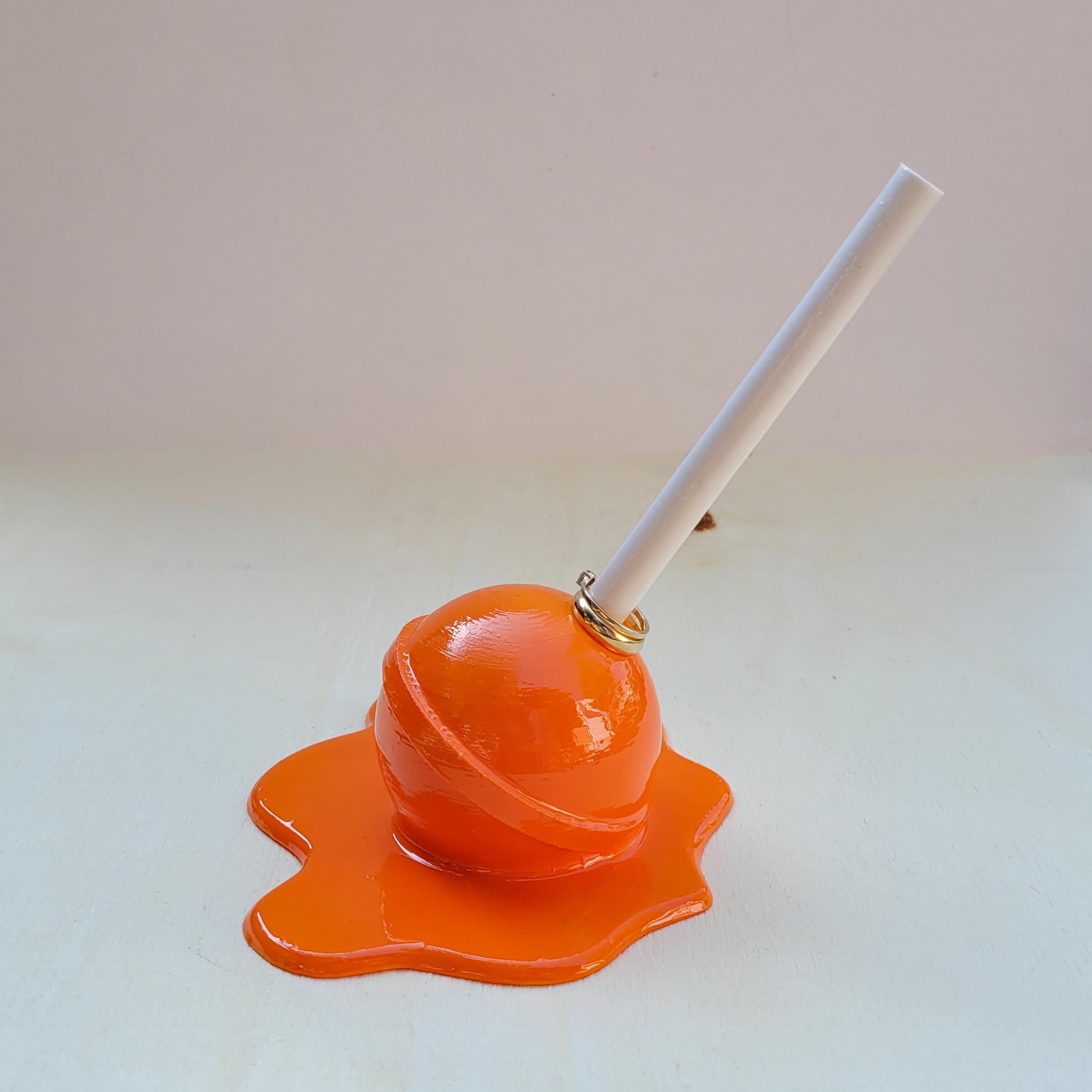Erimiş Lolipop Yüzük Tutacağı | Turuncu