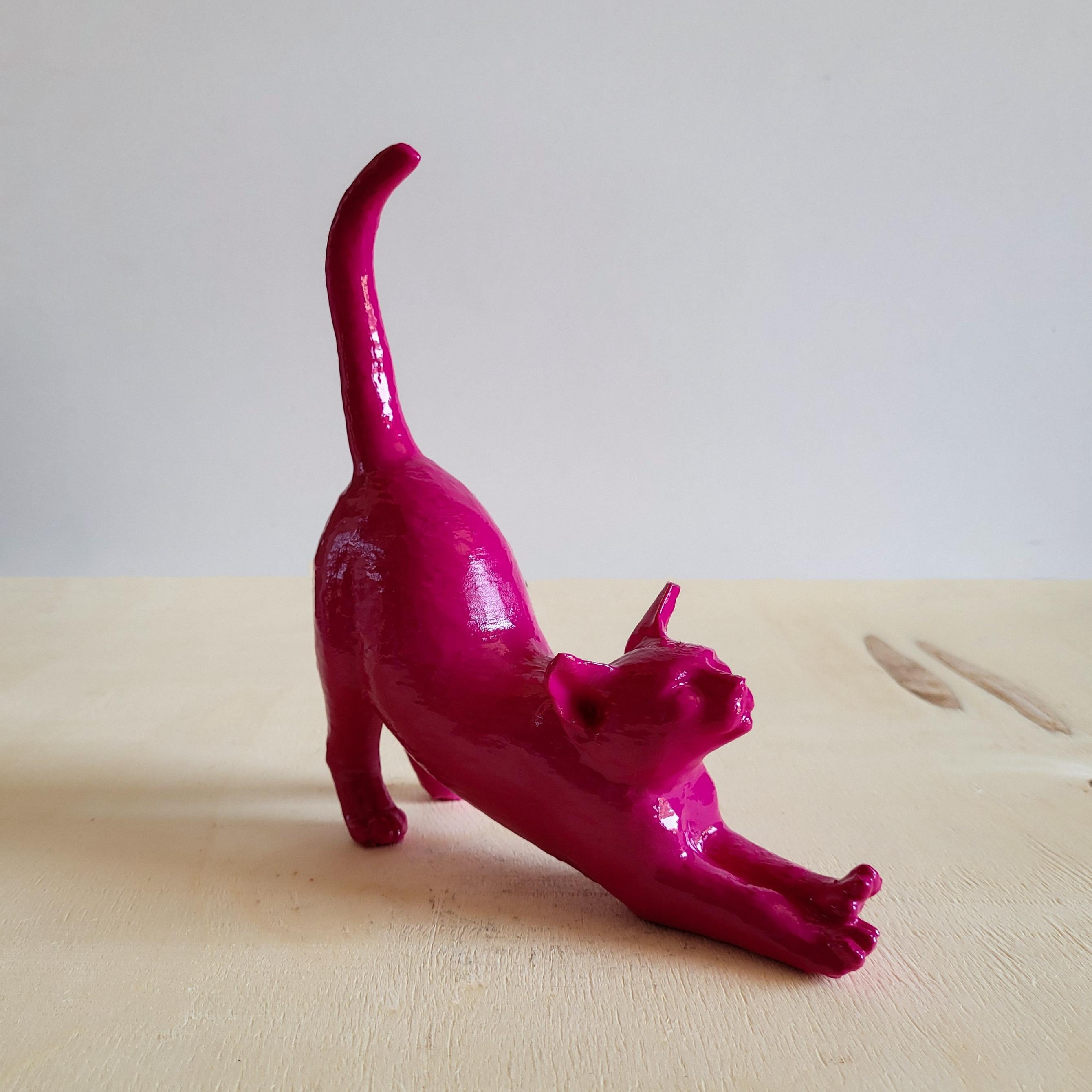 Esneyen Kedi Yüzük Düzenleyici | Fuşya