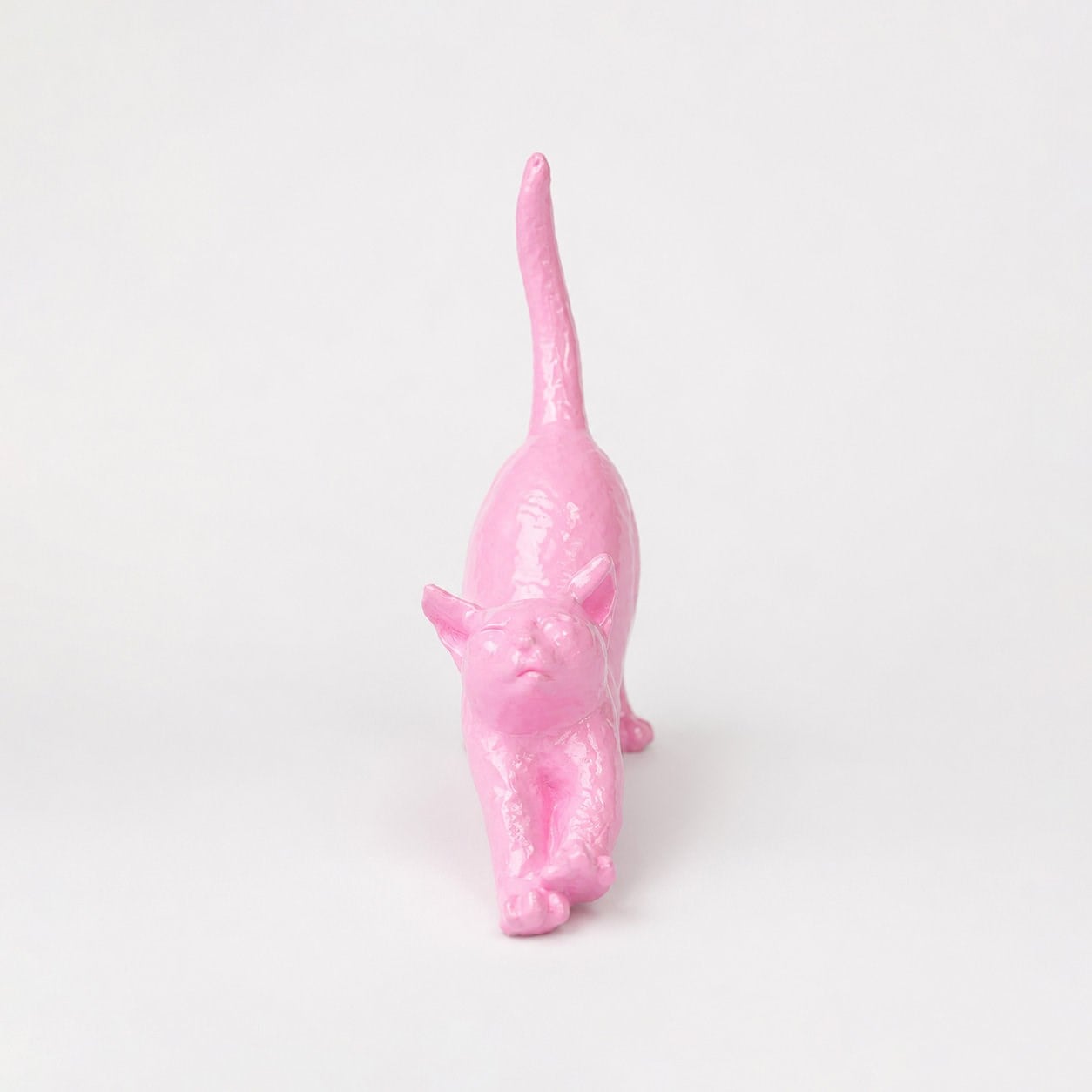 Esneyen Kedi Yüzük Düzenleyici | Pastel Pembe