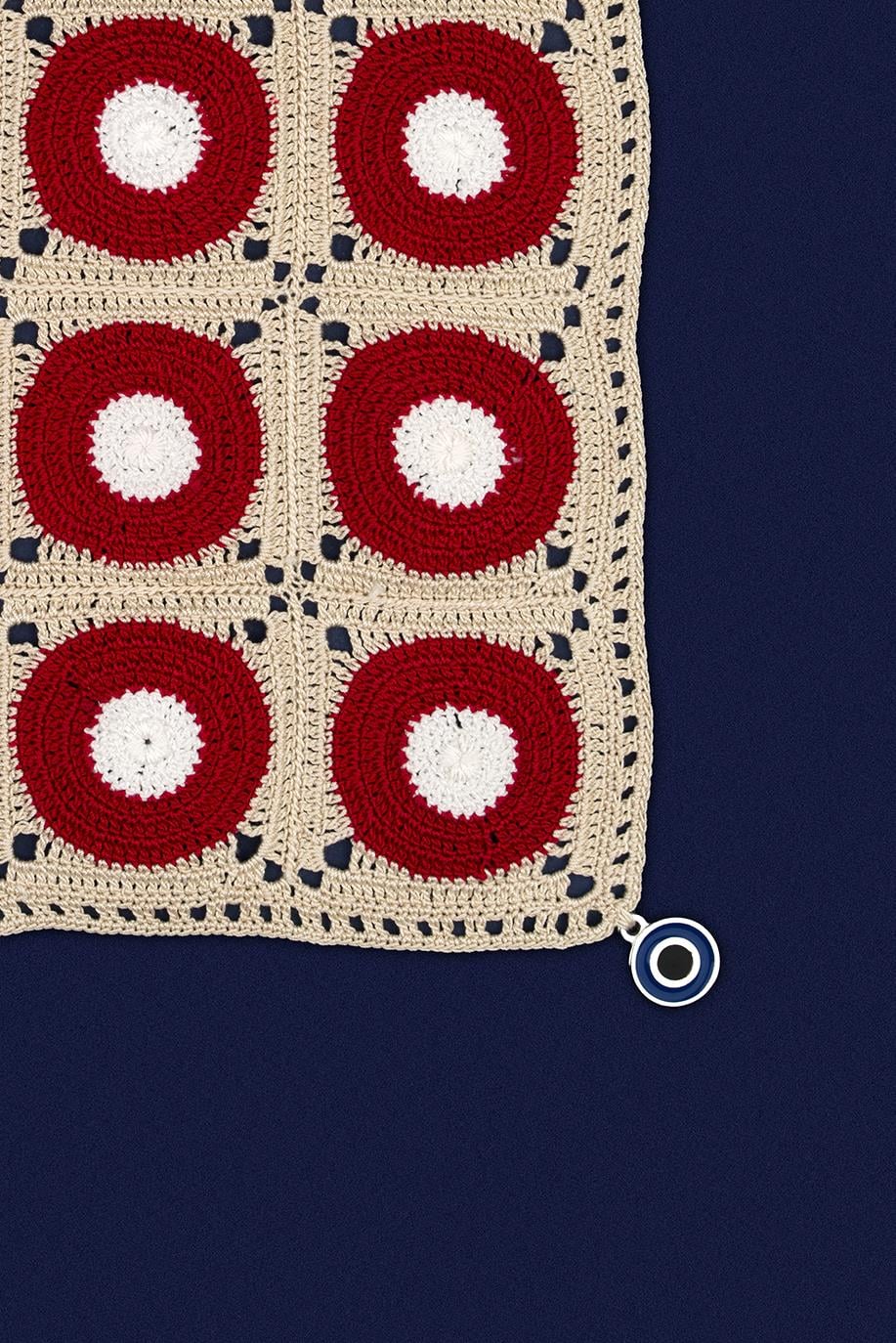 Evil Eye El İşi Dantel Örtü