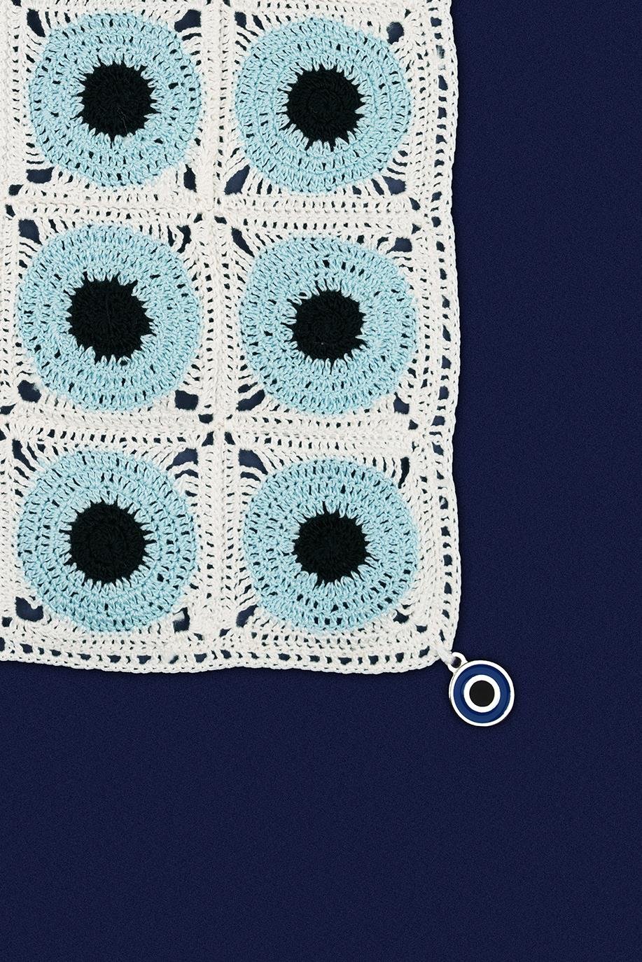 Evil Eye El İşi Dantel Örtü