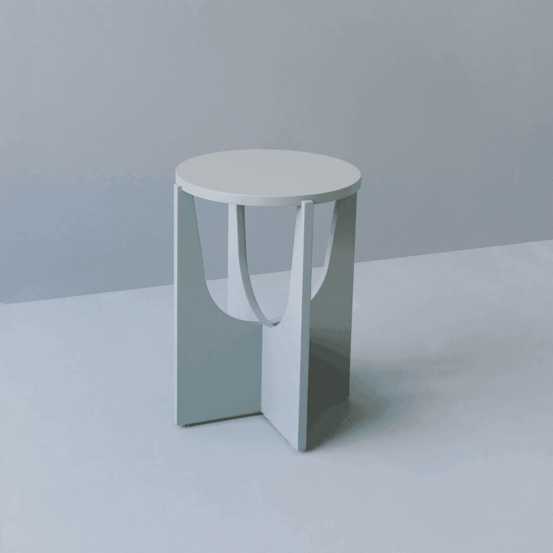Flat Lacquer Small Sehpa