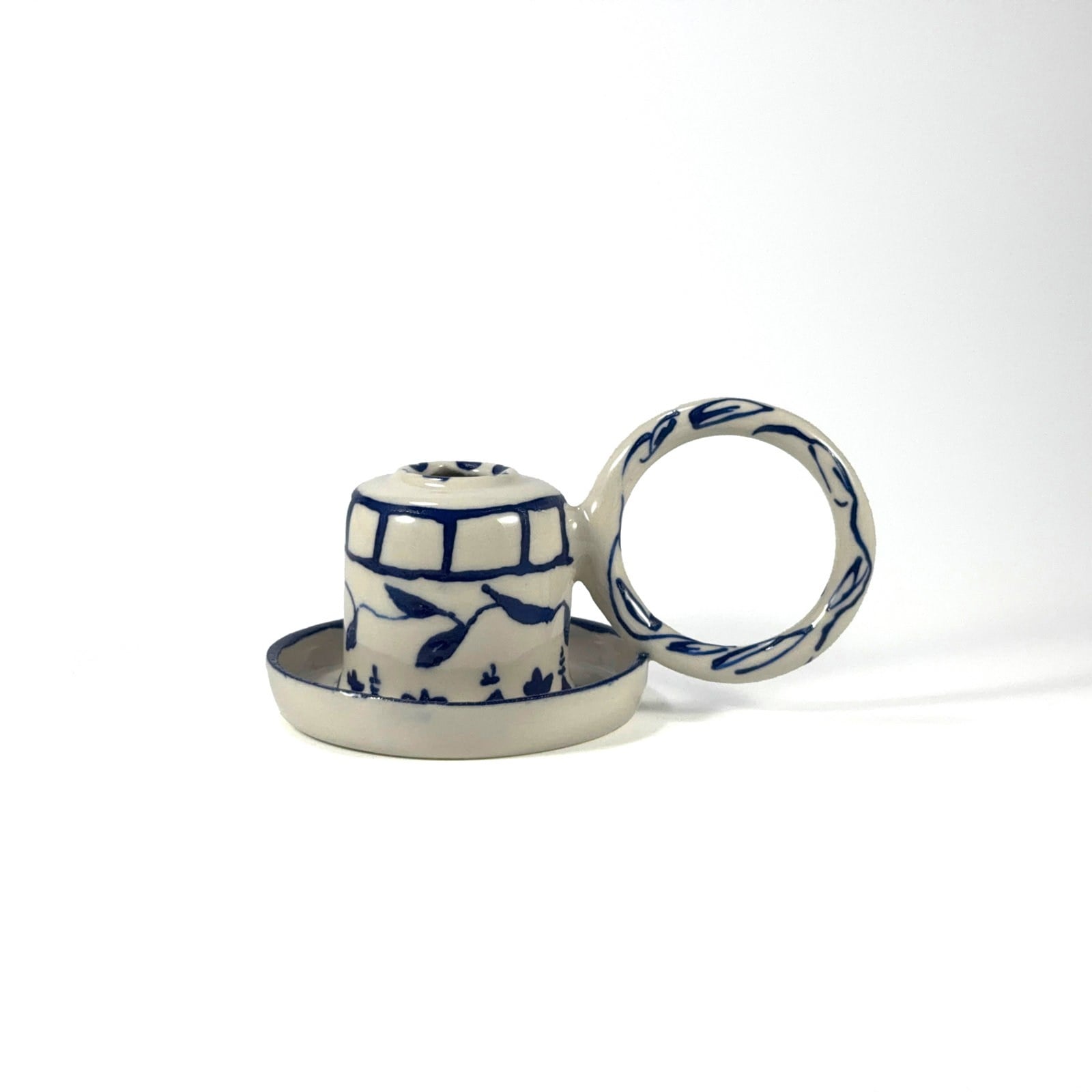Fleur Stoneware Seramik Şamdan