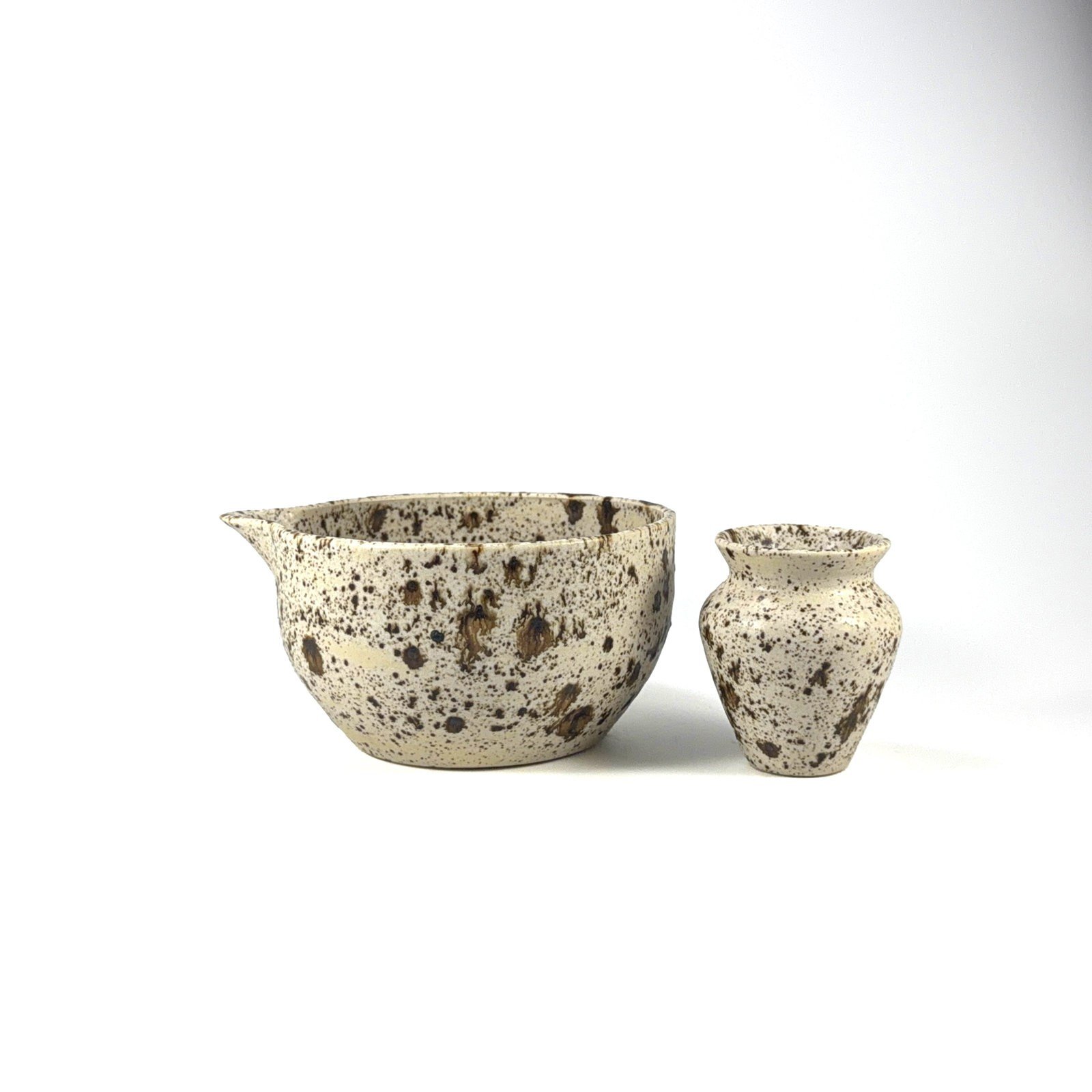 Freckle Stoneware Matcha Seti