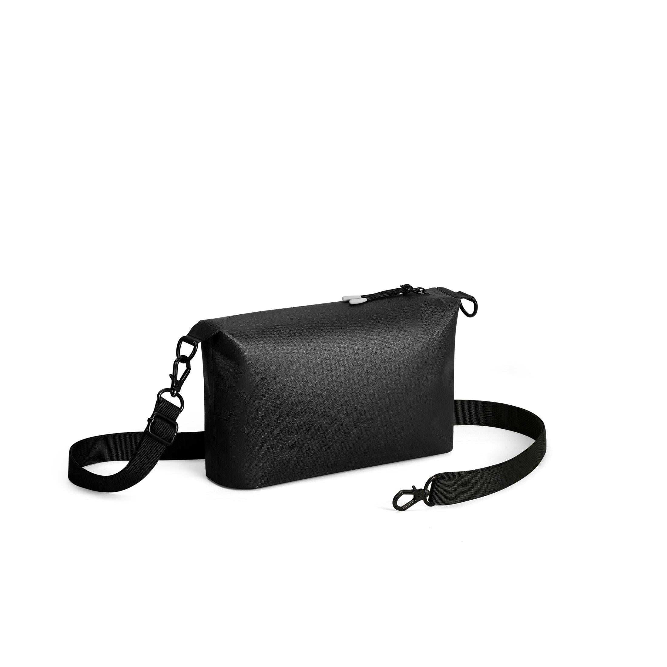 Gaston Luga Lightweight DuoSeal Crossbody Omuz Çantası- Black